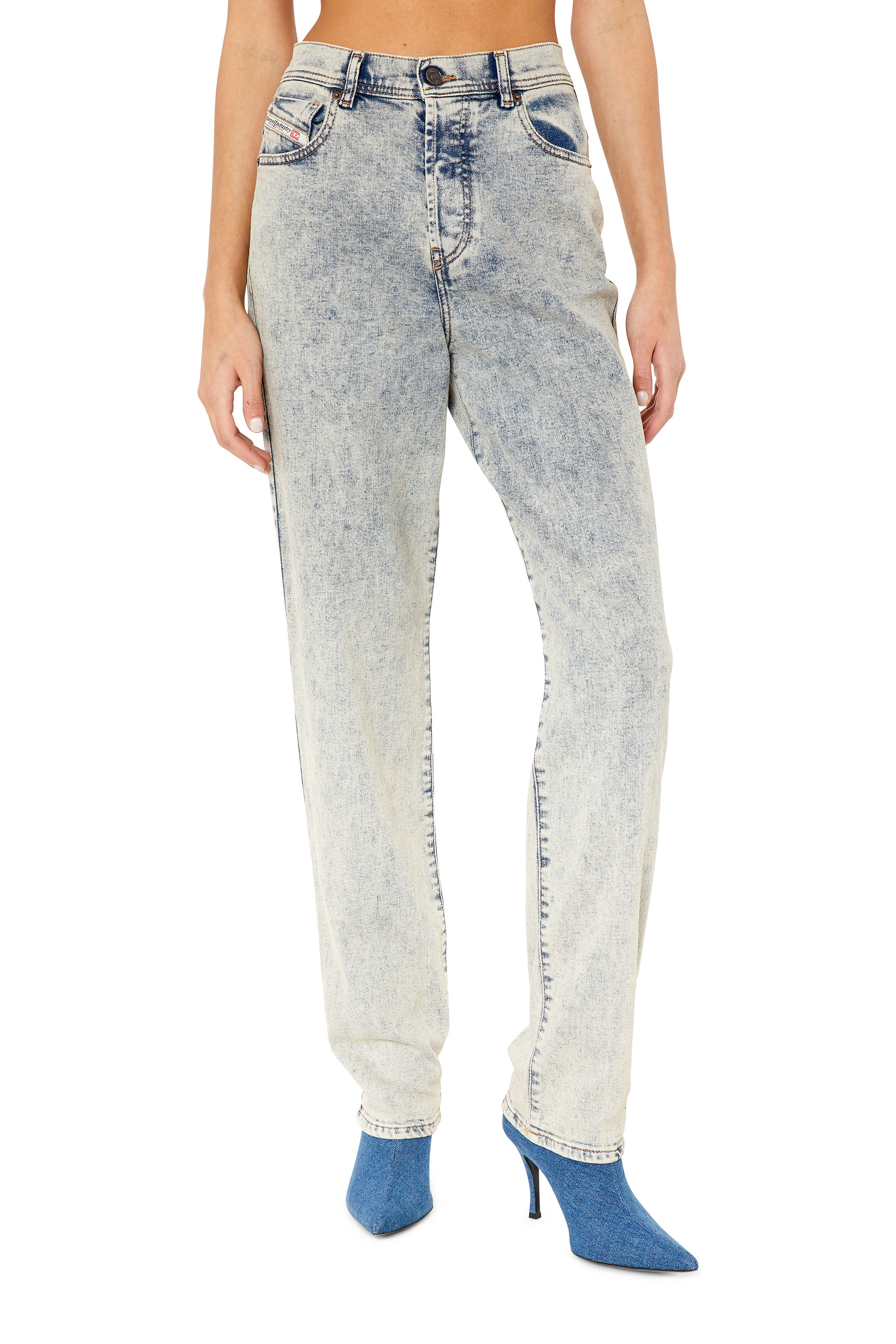 Diesel - Straight Jeans 1956 D-Tulip 09F12, Azul medio - Image 2