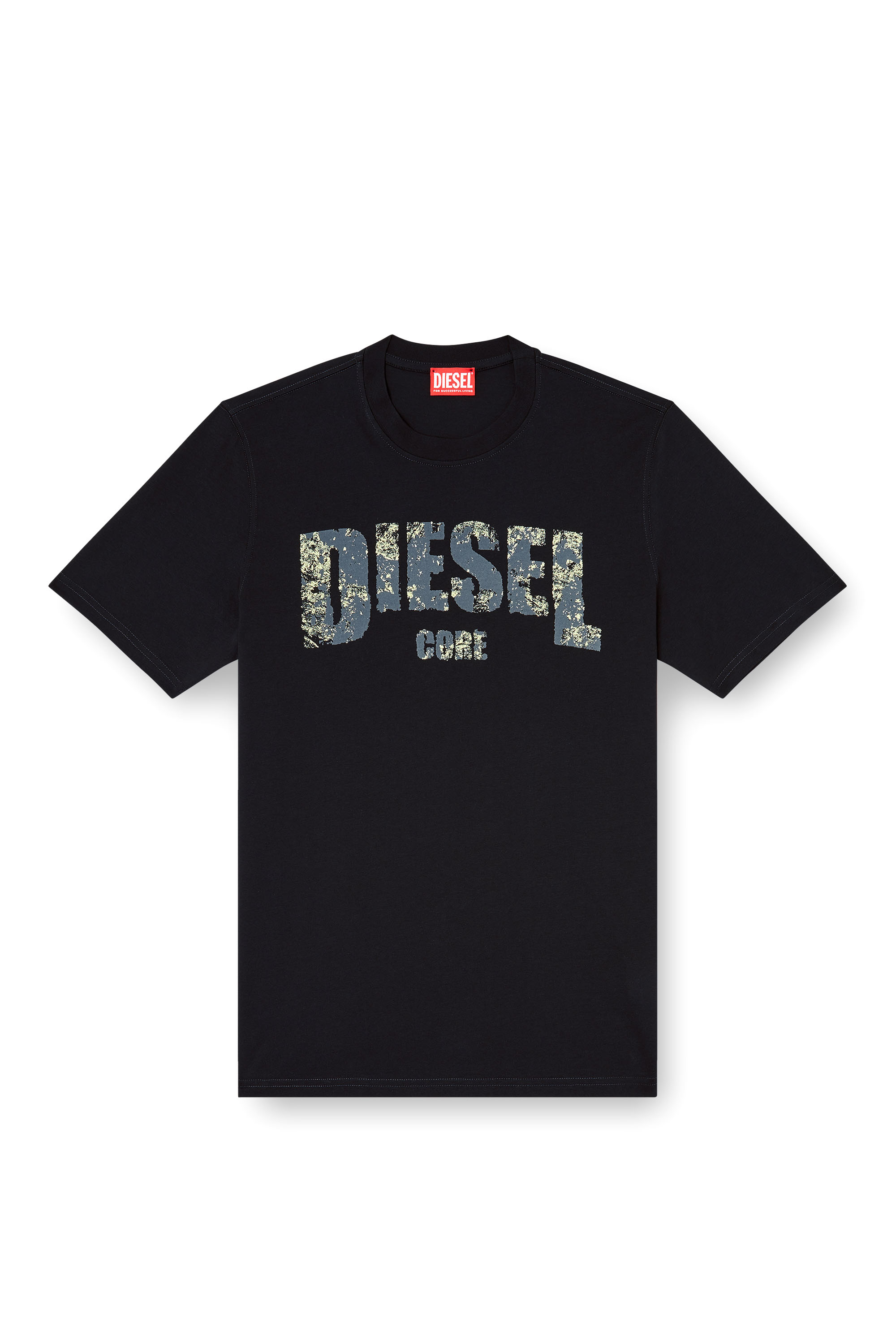 Diesel - T-ADJUST-R25, Camiseta con estampado Diesel Core Hombre in Negro - 3