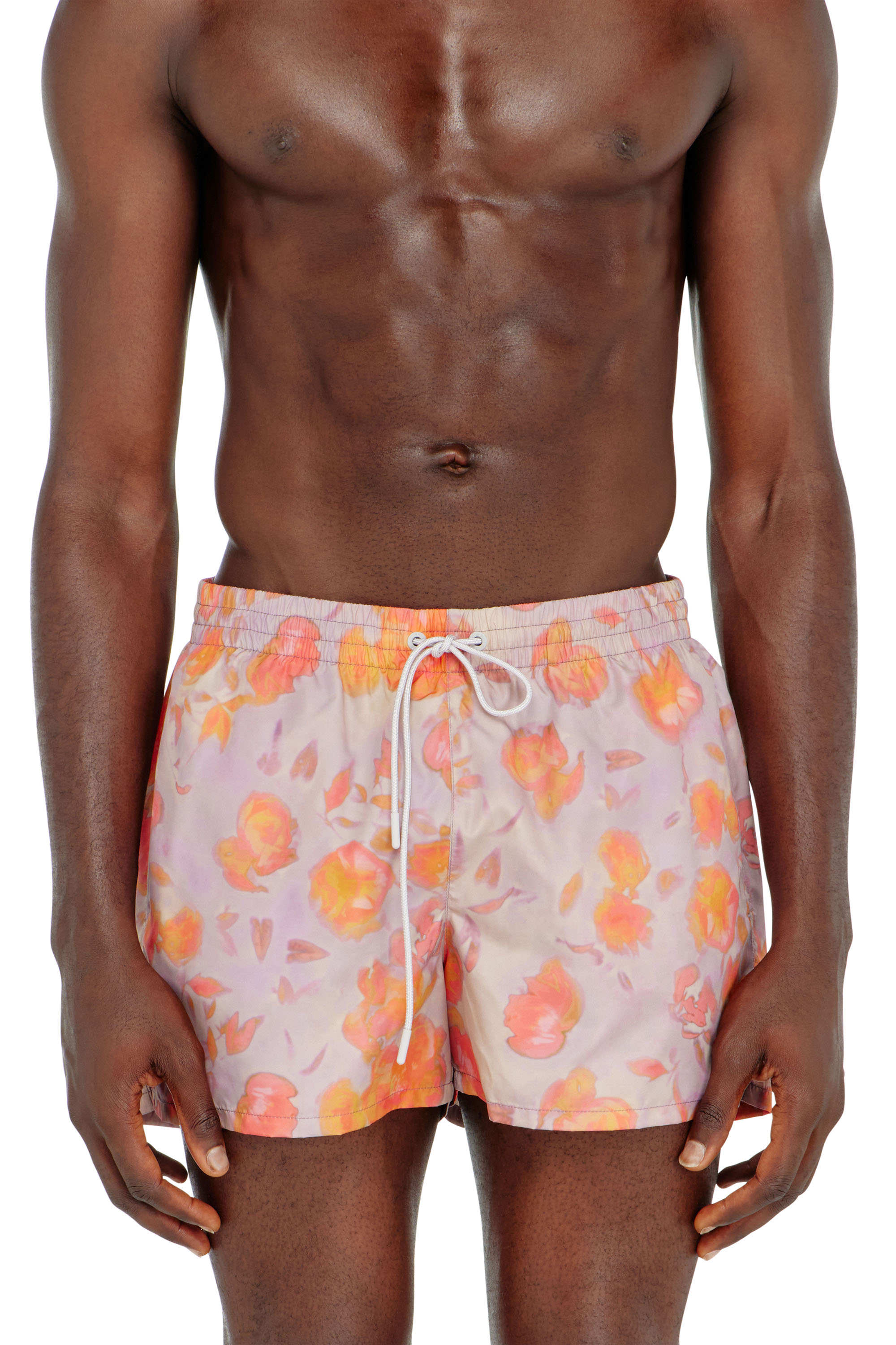 Diesel - OLLY-34-D-CORE, Ba&ntilde;ador met&aacute;lico con estampado floral Hombre in ToBeDefined - 2