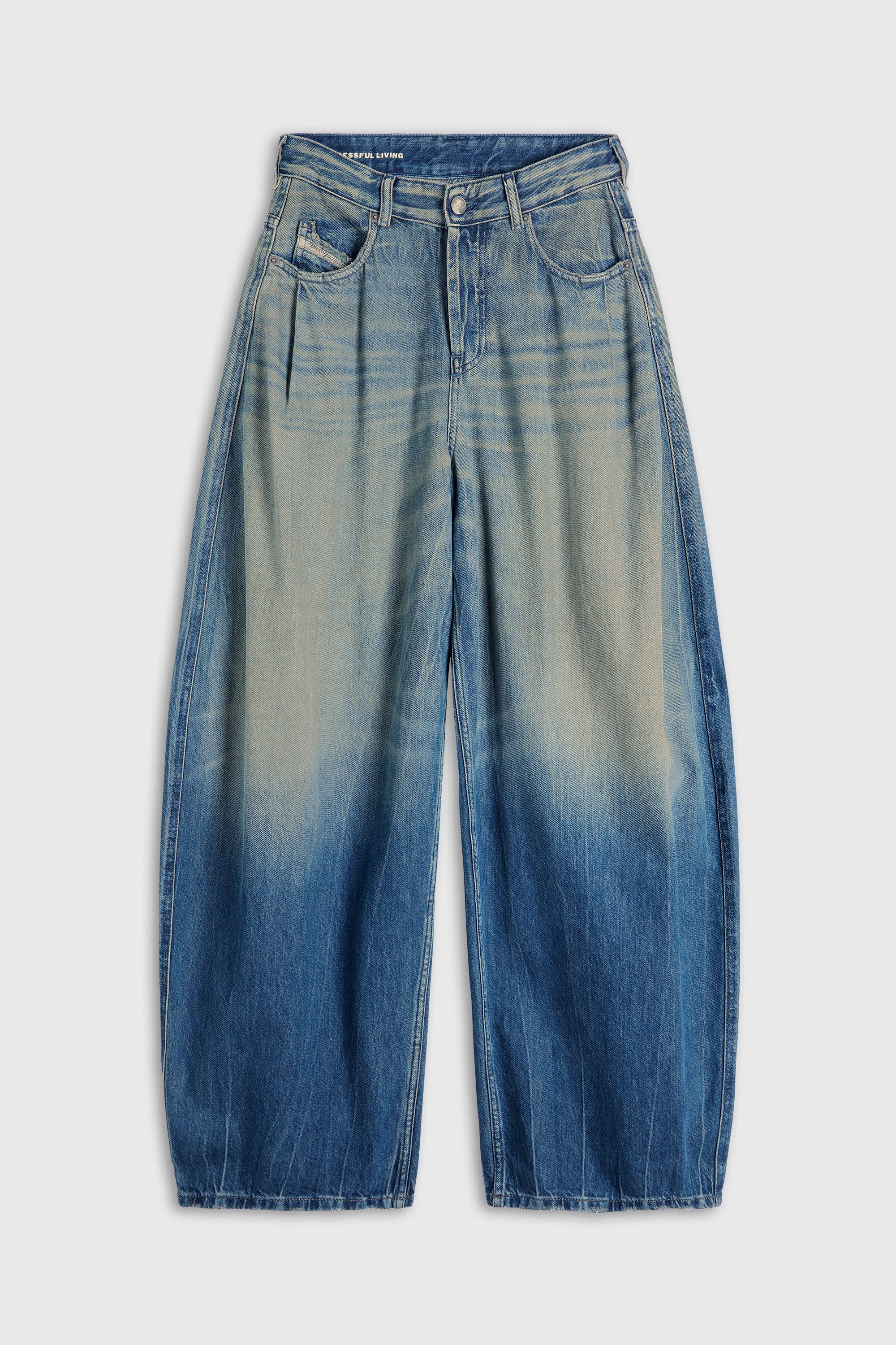 Diesel - Relaxed Jeans 1987 D-Khelz 09Q72 Mujer, Azul Oscuro - 2
