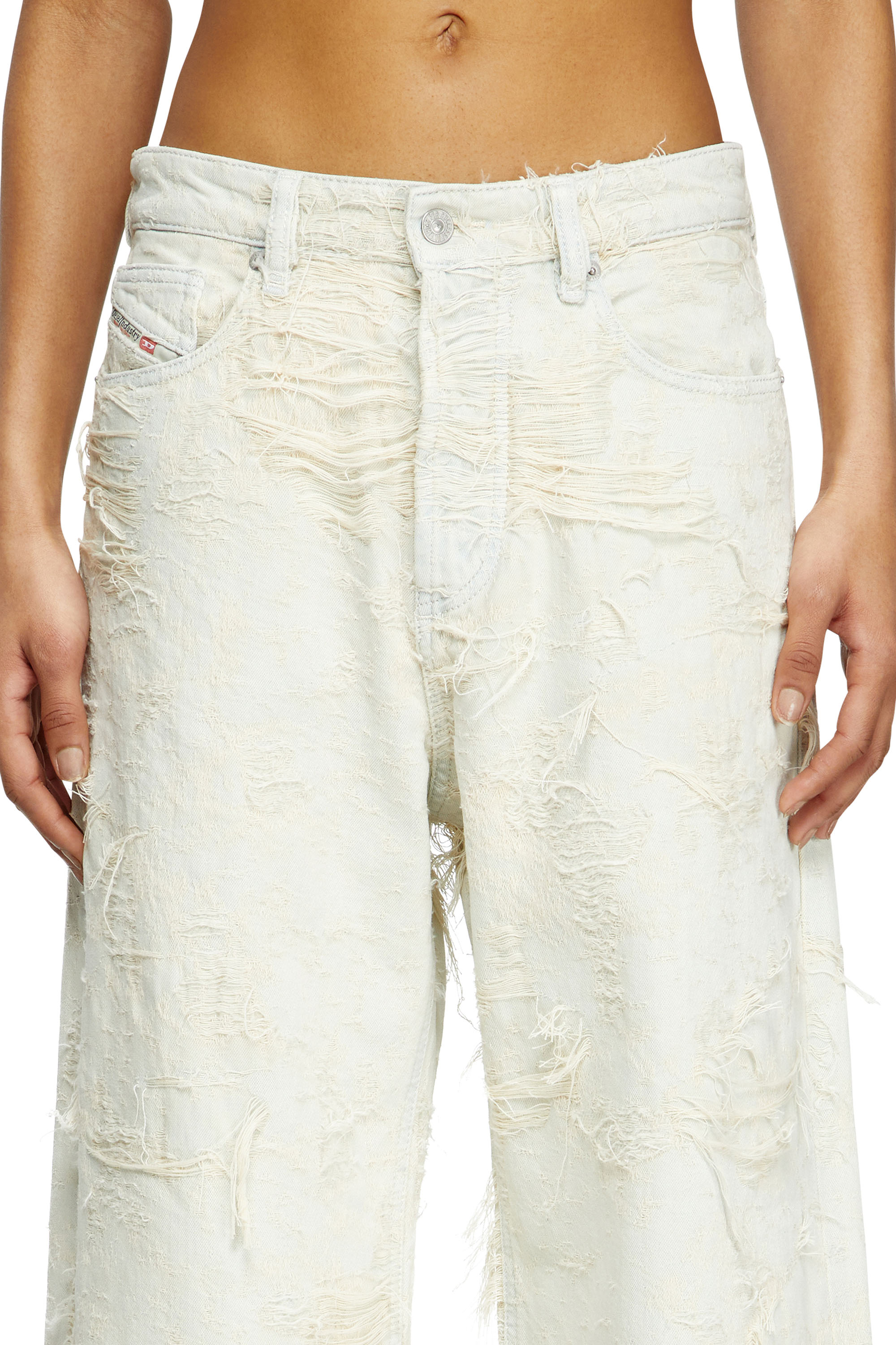 Diesel - Relaxed Jeans 1996 D-Sire 09M40 Mujer, Blanco - 5