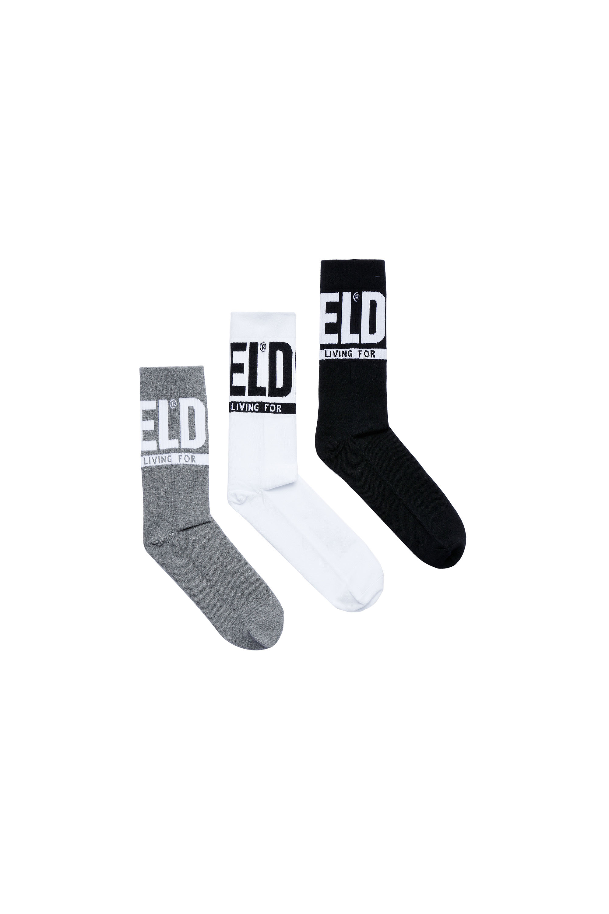 SKM-RAY-THREEPACK, Gris/Blanco - Calcetines