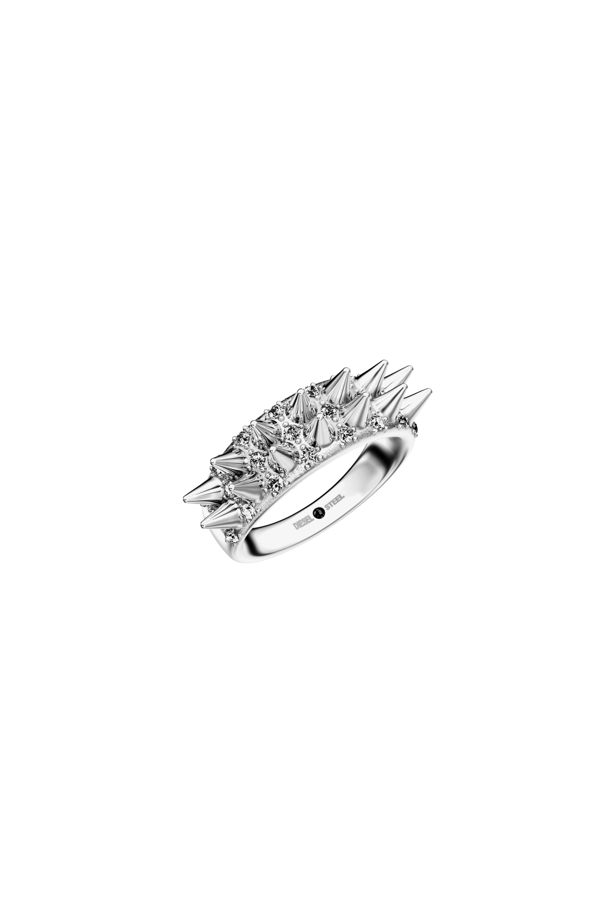 Diesel - DX1723040, Anillo tipo banda de acero inoxidable Unisex in Plateado - 1