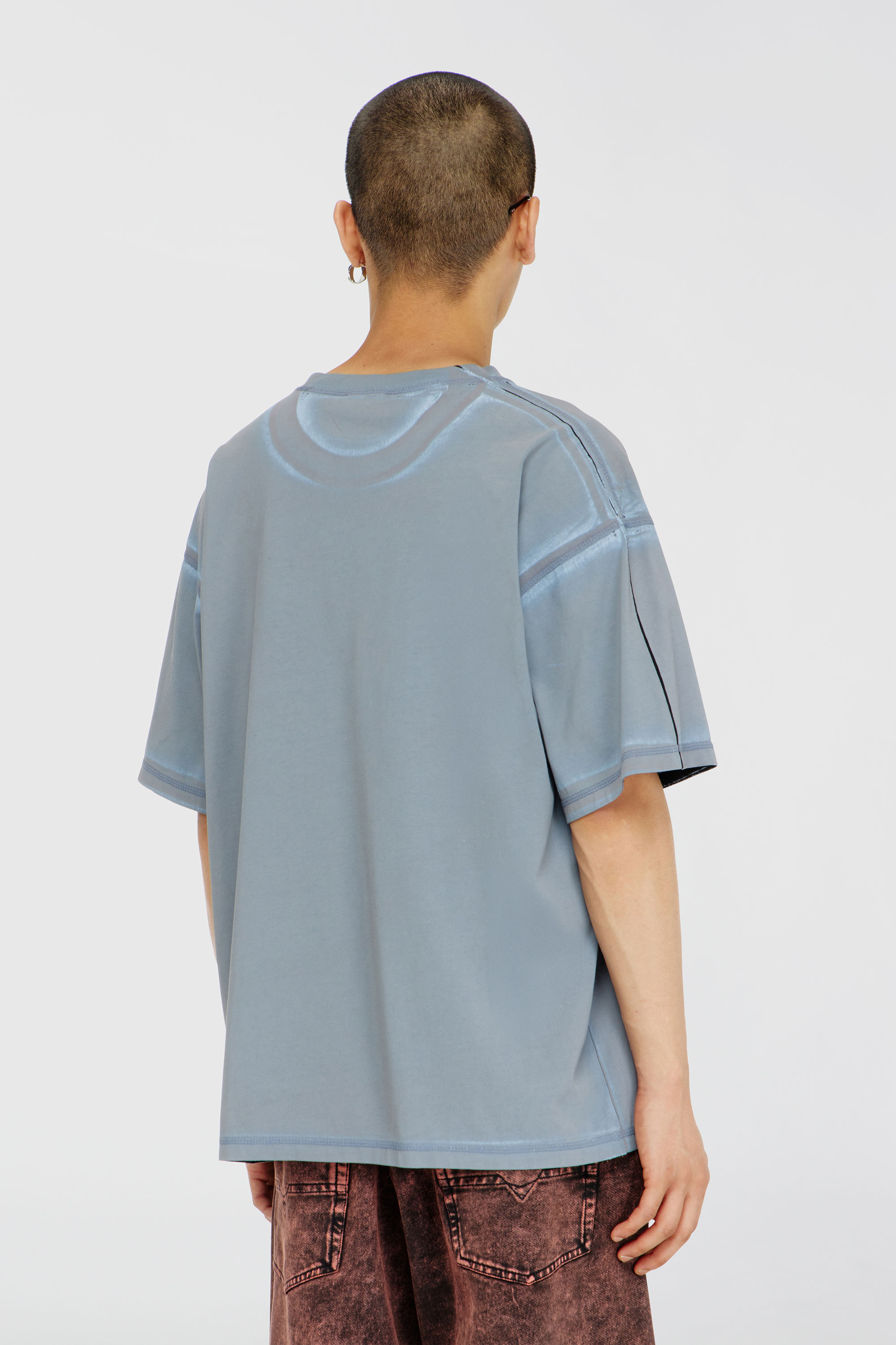 Diesel - T-BOXT-AA8, Camiseta con estampado For Successful Living Hombre in Gris - 4