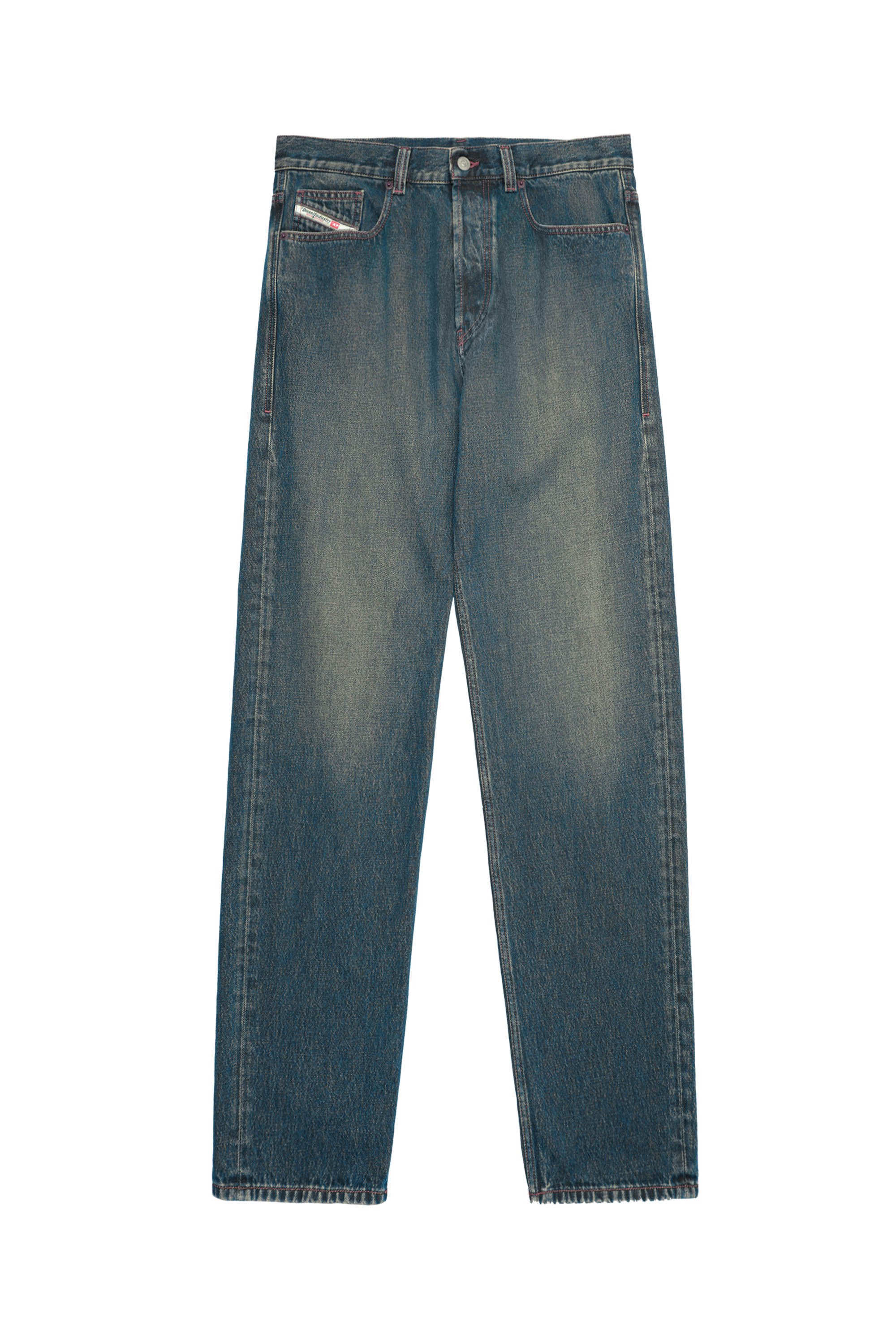 2010 09C04 Straight Jeans, Azul Oscuro - Vaqueros