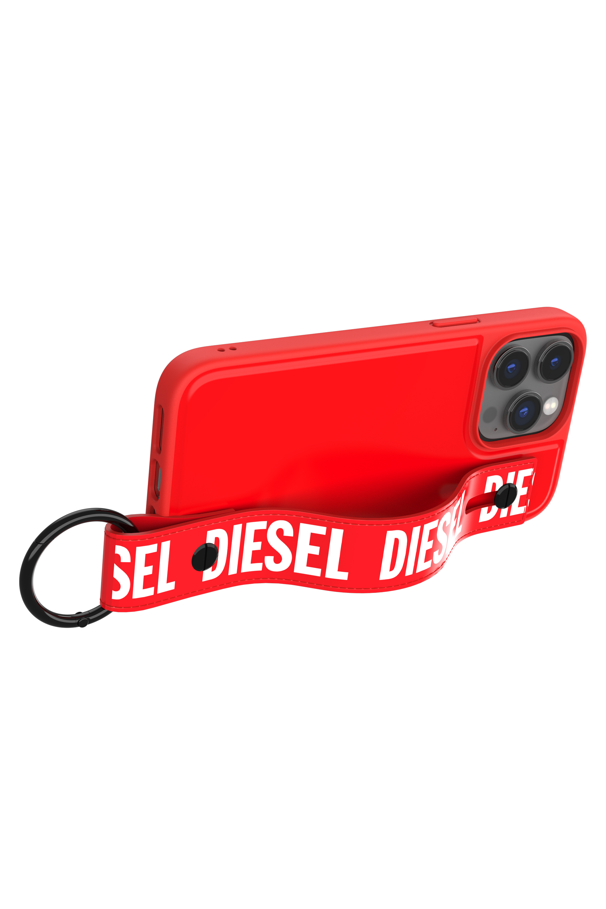 Diesel - 50288 MOULDED CASE, Funda con correa de mano por iPhone 14 Pro Max Unisex in Rojo - 5