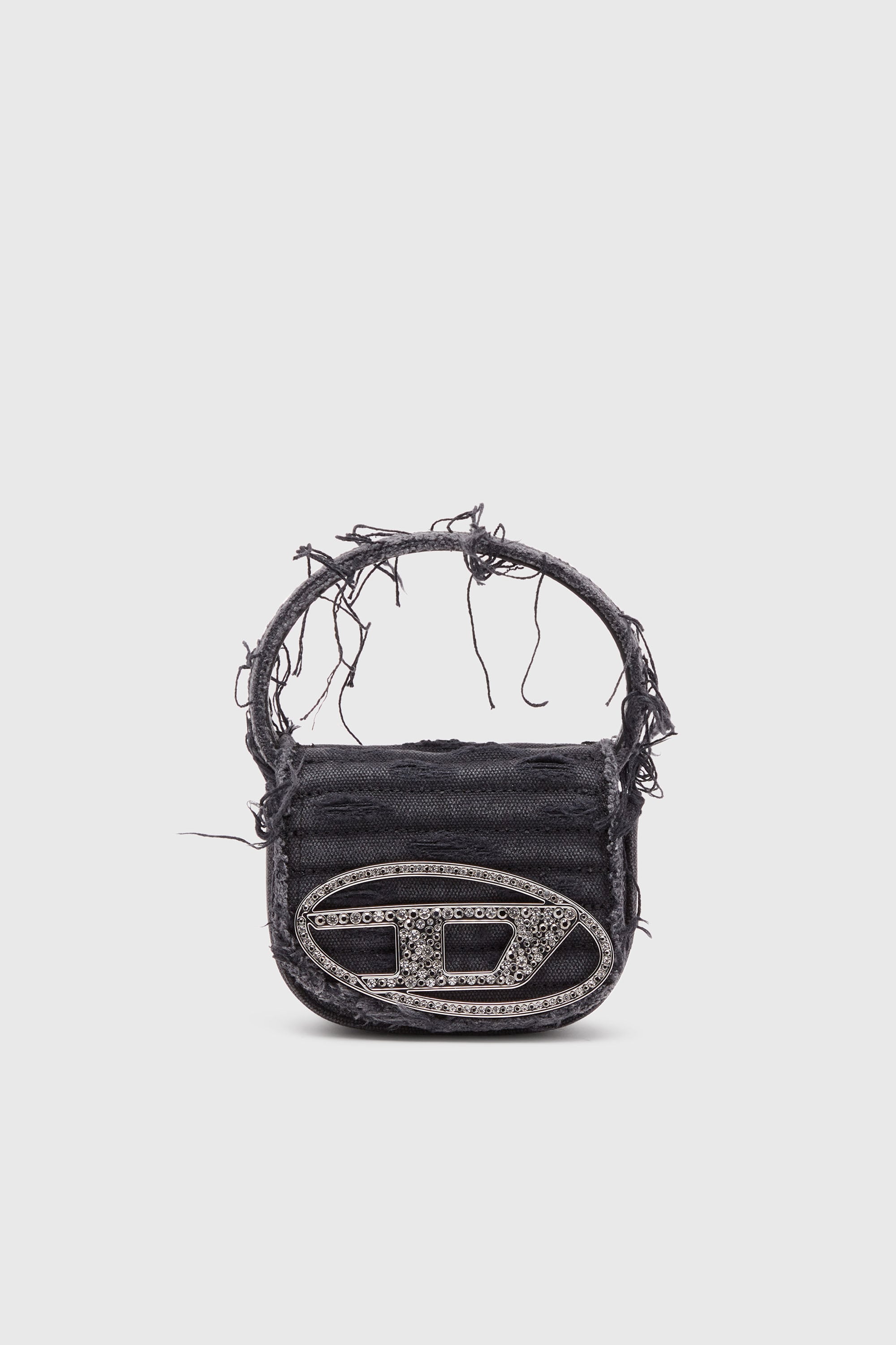 Diesel - 1DR XS, 1DR XS-Minibolso ic&oacute;nico de lona y cuero Mujer in Negro - 1