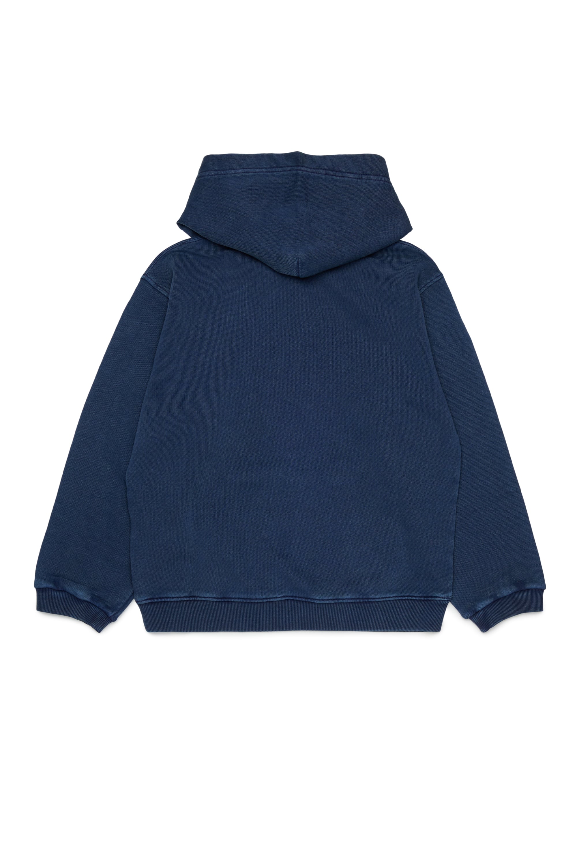 Diesel - STISEL OVER, Sudadera con estampado de logo maxi Hombre in Azul marino - 2
