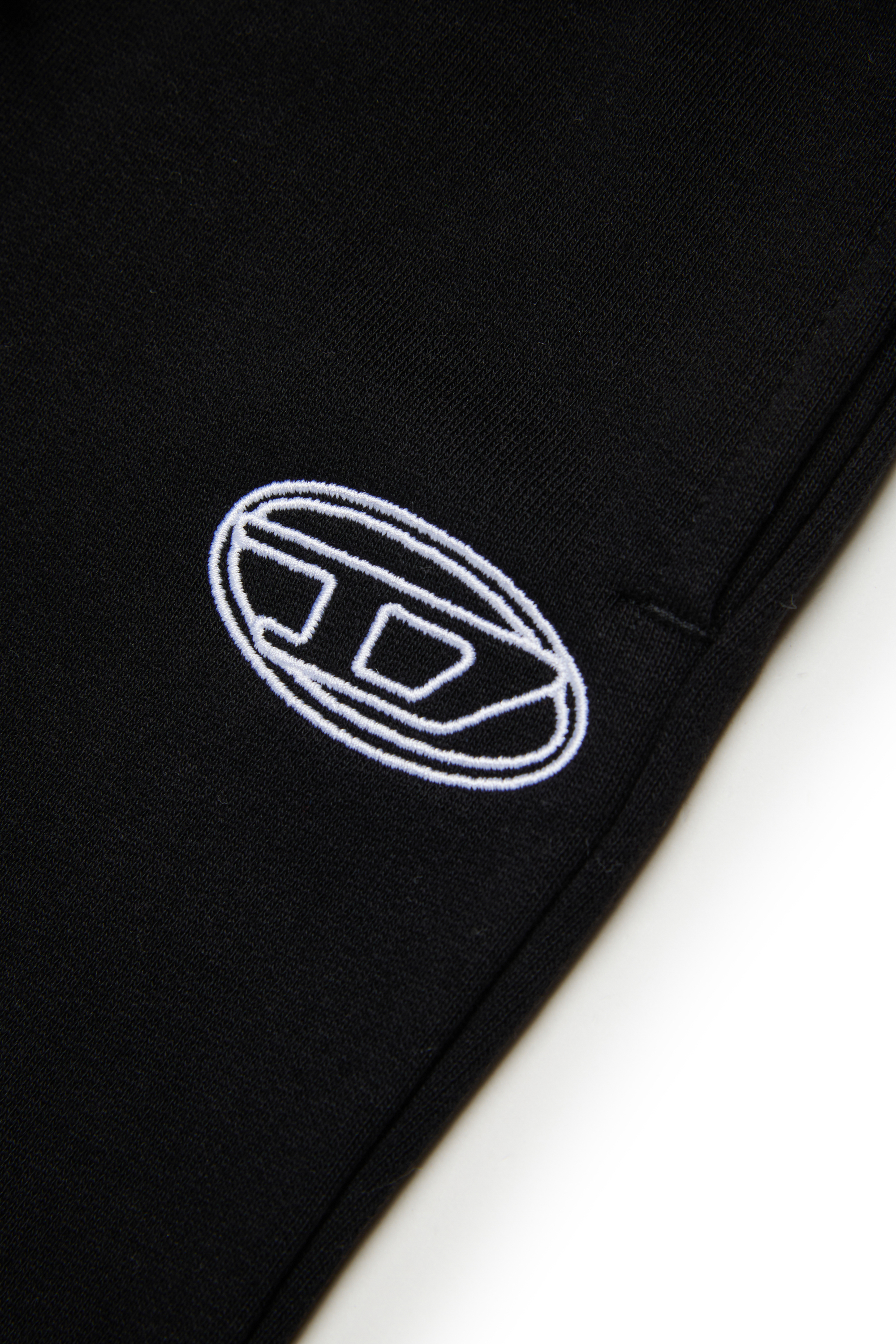 Diesel - PEBIRT, Pantalones de algodón con logo bordado Mujer in Negro - 4