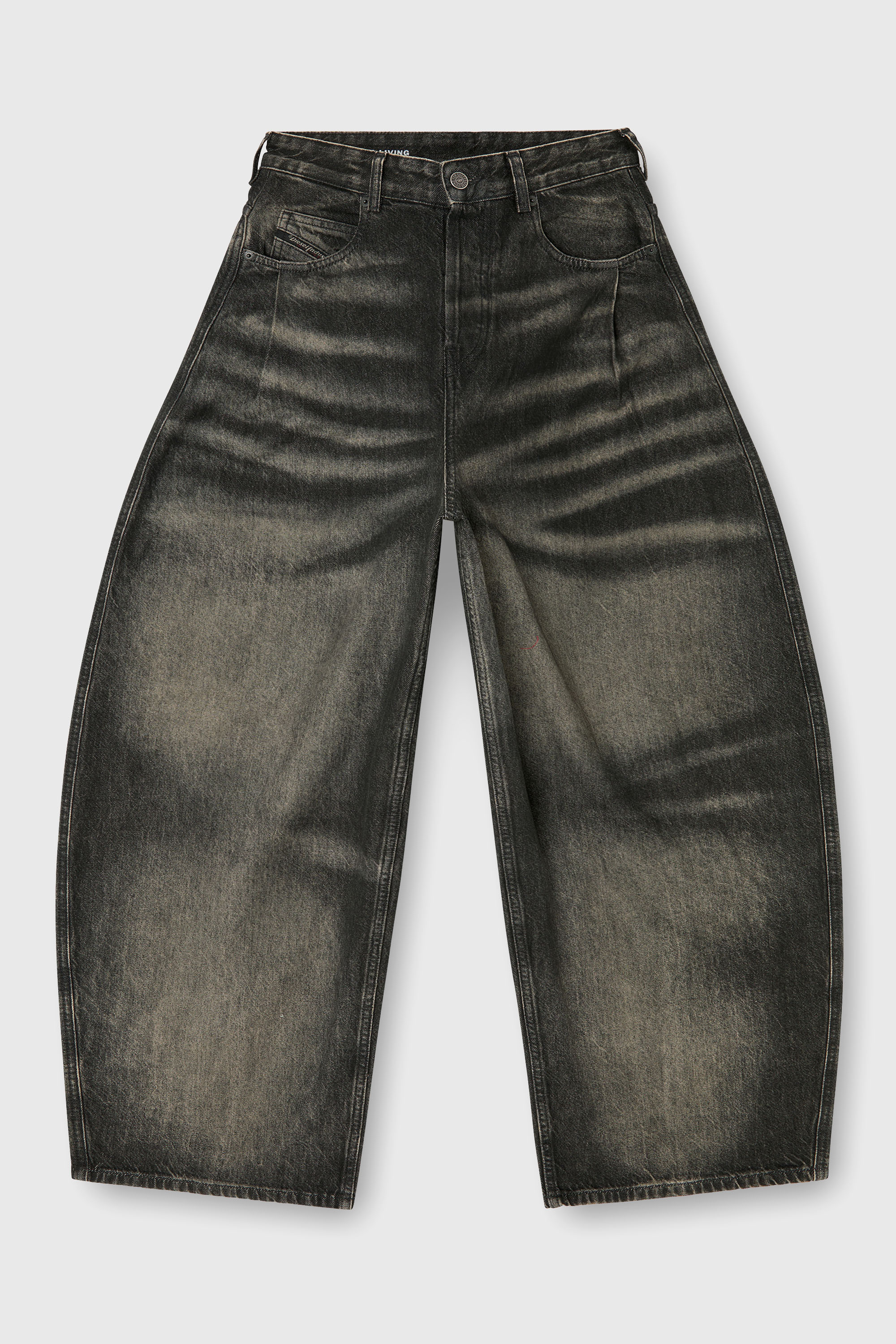 Diesel - Relaxed Jeans 1987 D-Khelz 09R33 Mujer, Negro/Gris oscuro - 6