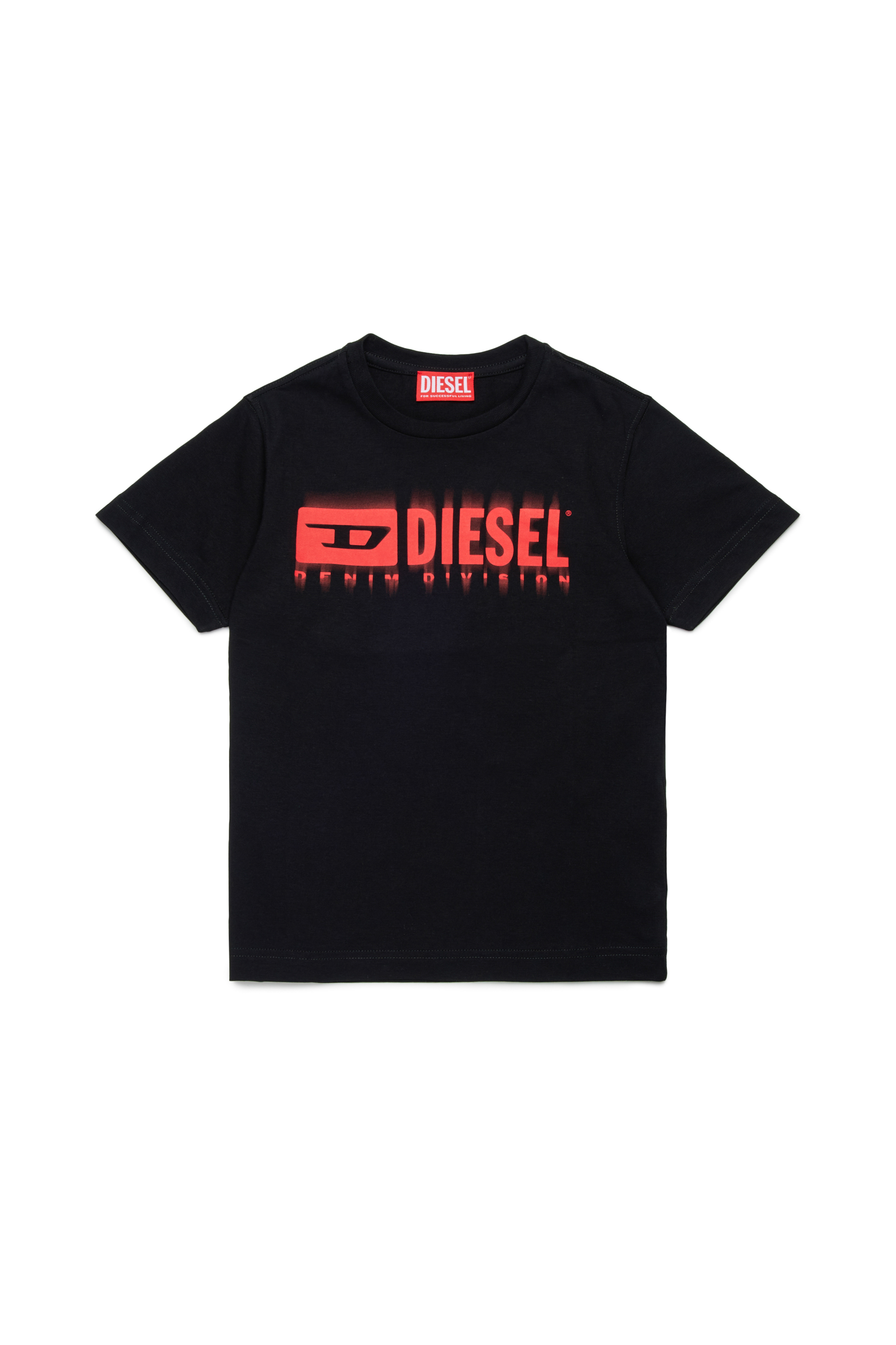 Diesel - TDIEGORL6, Camiseta con logotipo manchado Hombre in Negro - 1