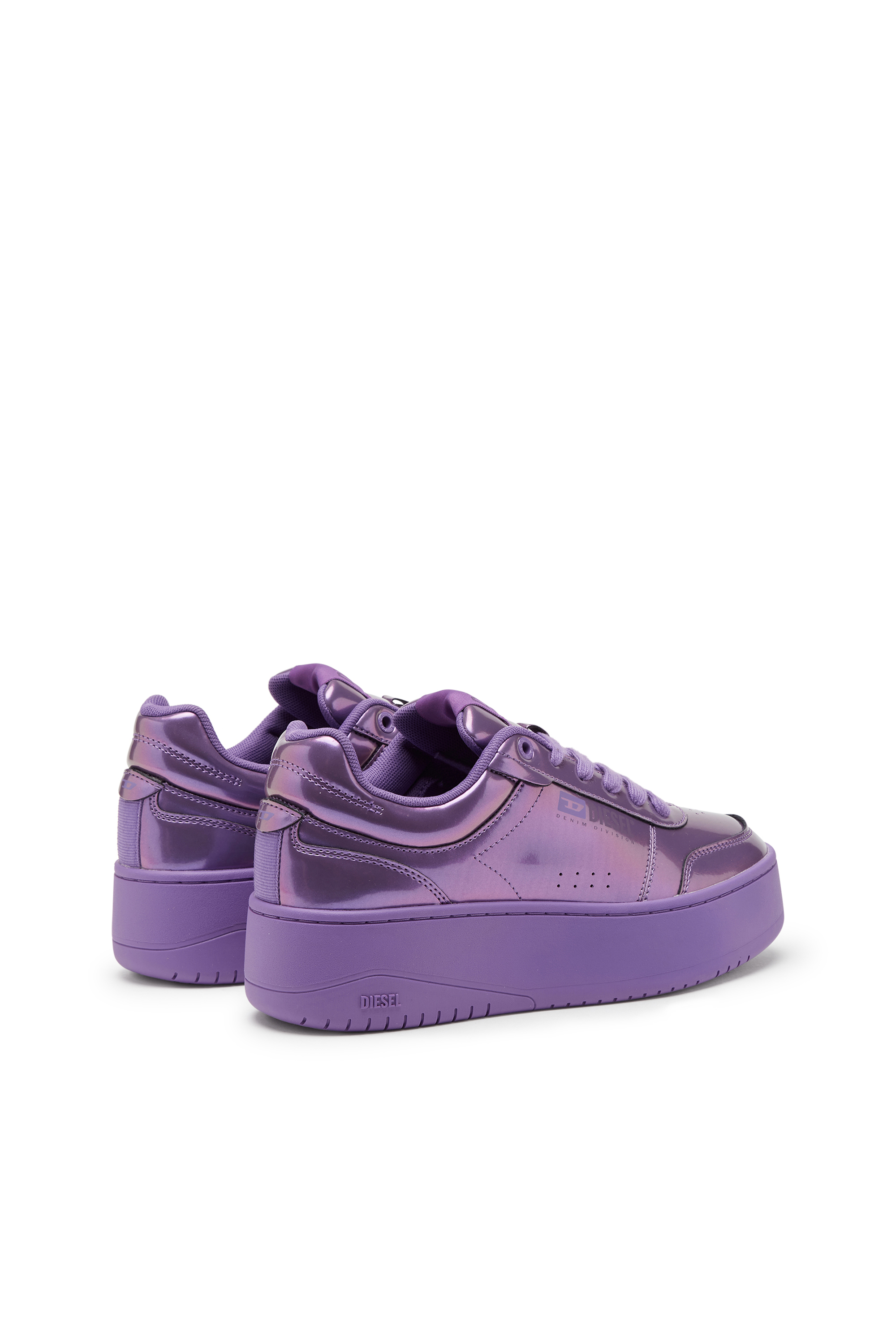 Diesel - S-ATHENE BOLD VTG W, S-Athene-Deportivas iridiscentes con suela de plataforma Mujer in Morado - 3