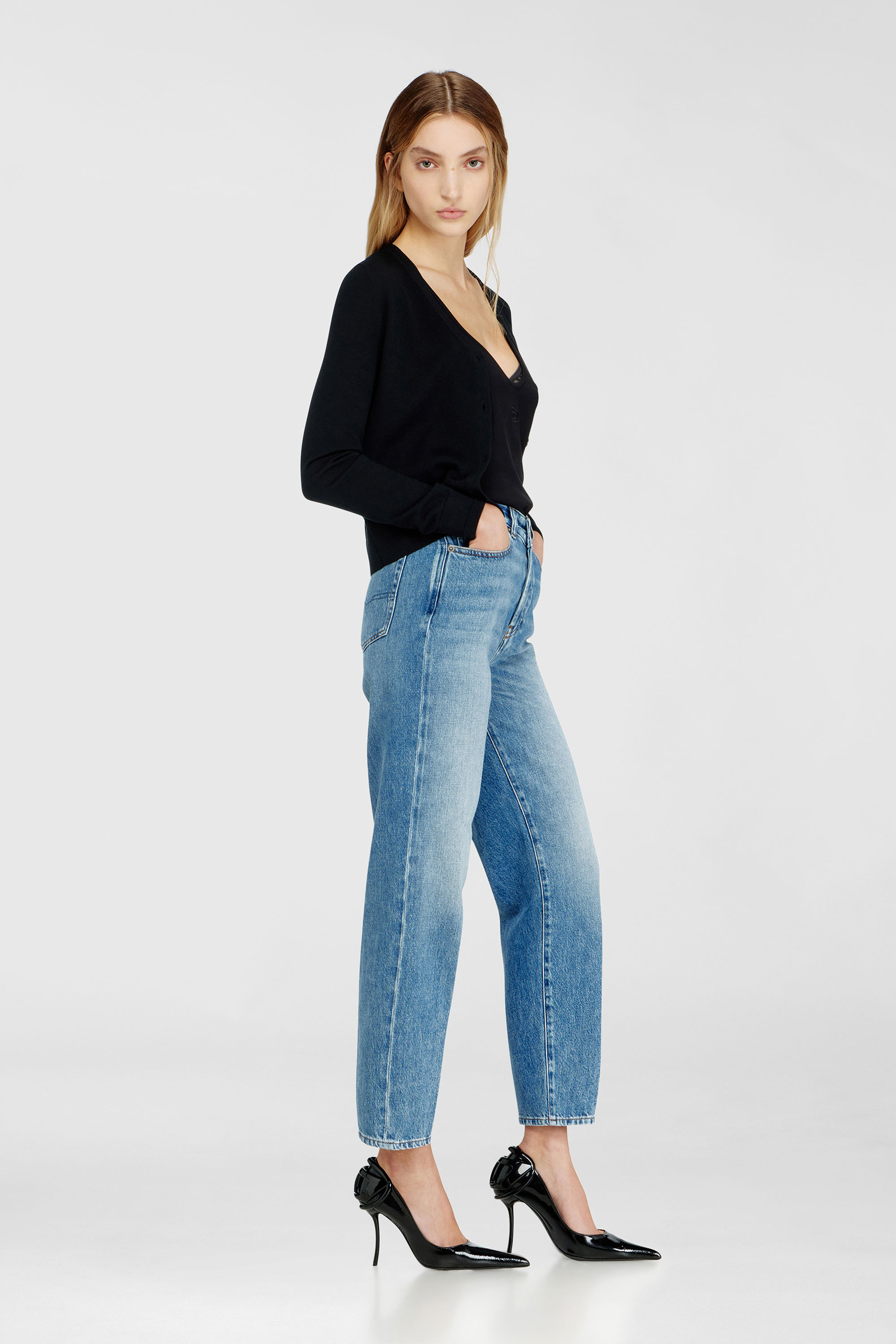 Diesel - Regular Jeans 1981 D-Went 09Q07 Mujer, Azul Claro - 2