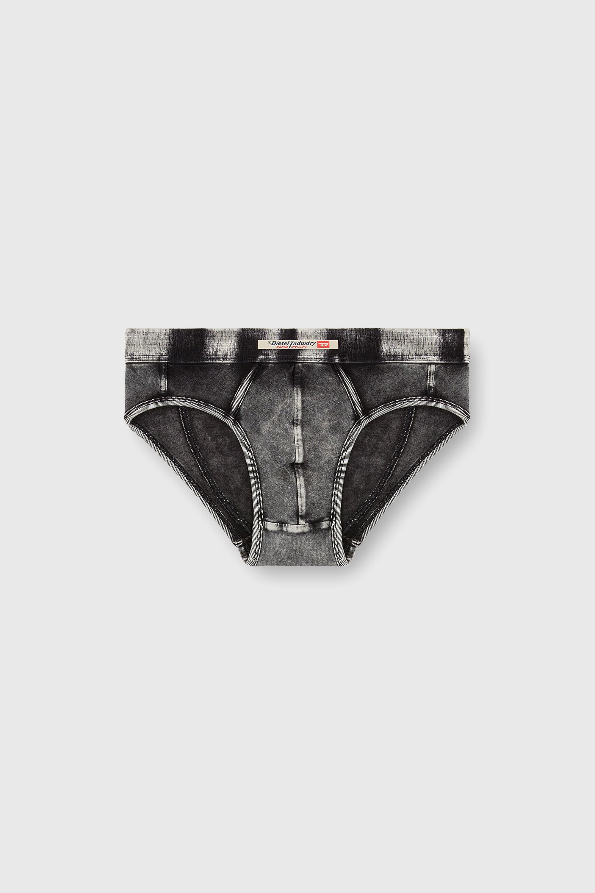 Diesel - ANDRE-DNM, Slips con efecto denim Hombre in Negro - 2