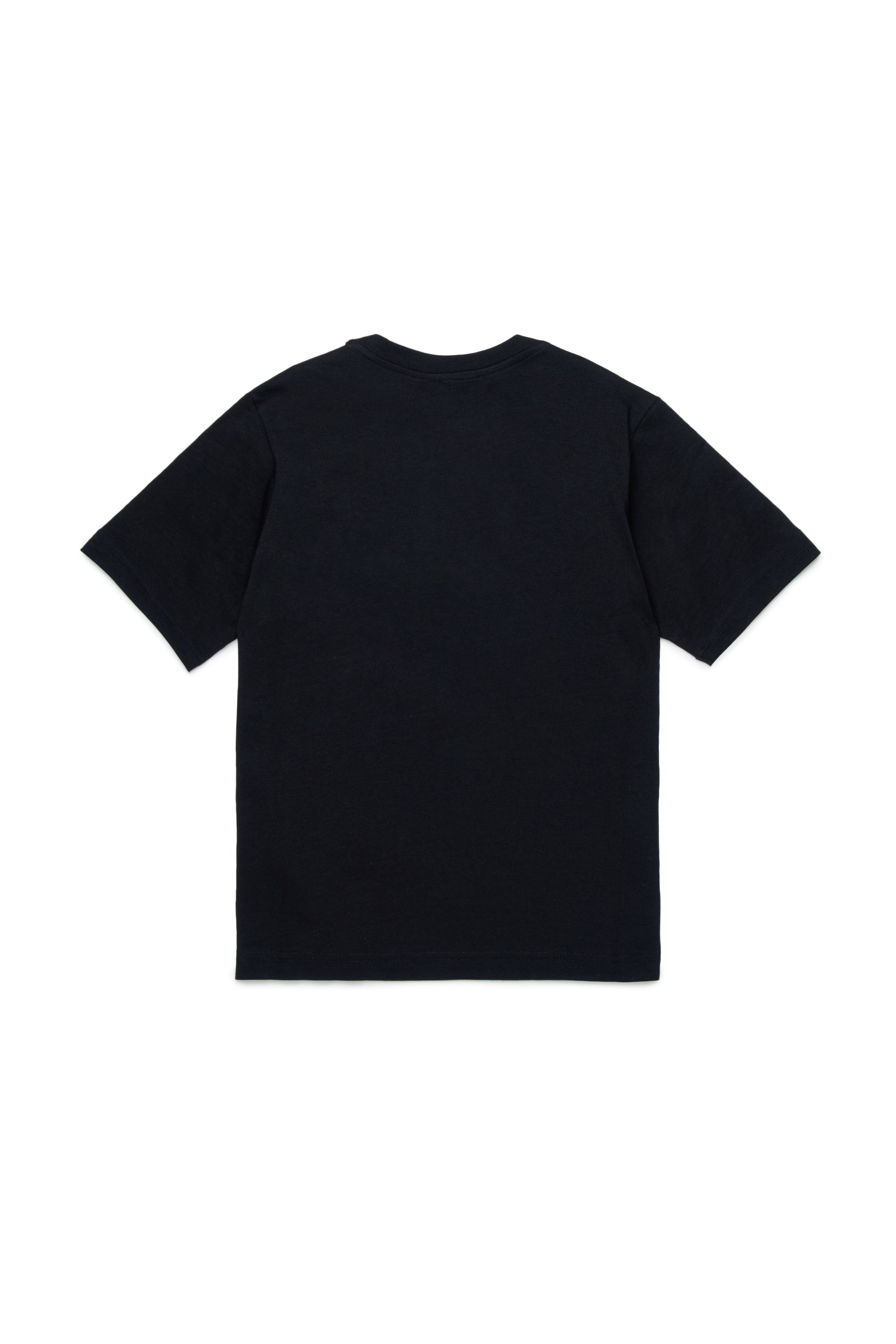 Diesel - MTFIND OVER, Man's T-shirt with Biscotto logo in Black - 2