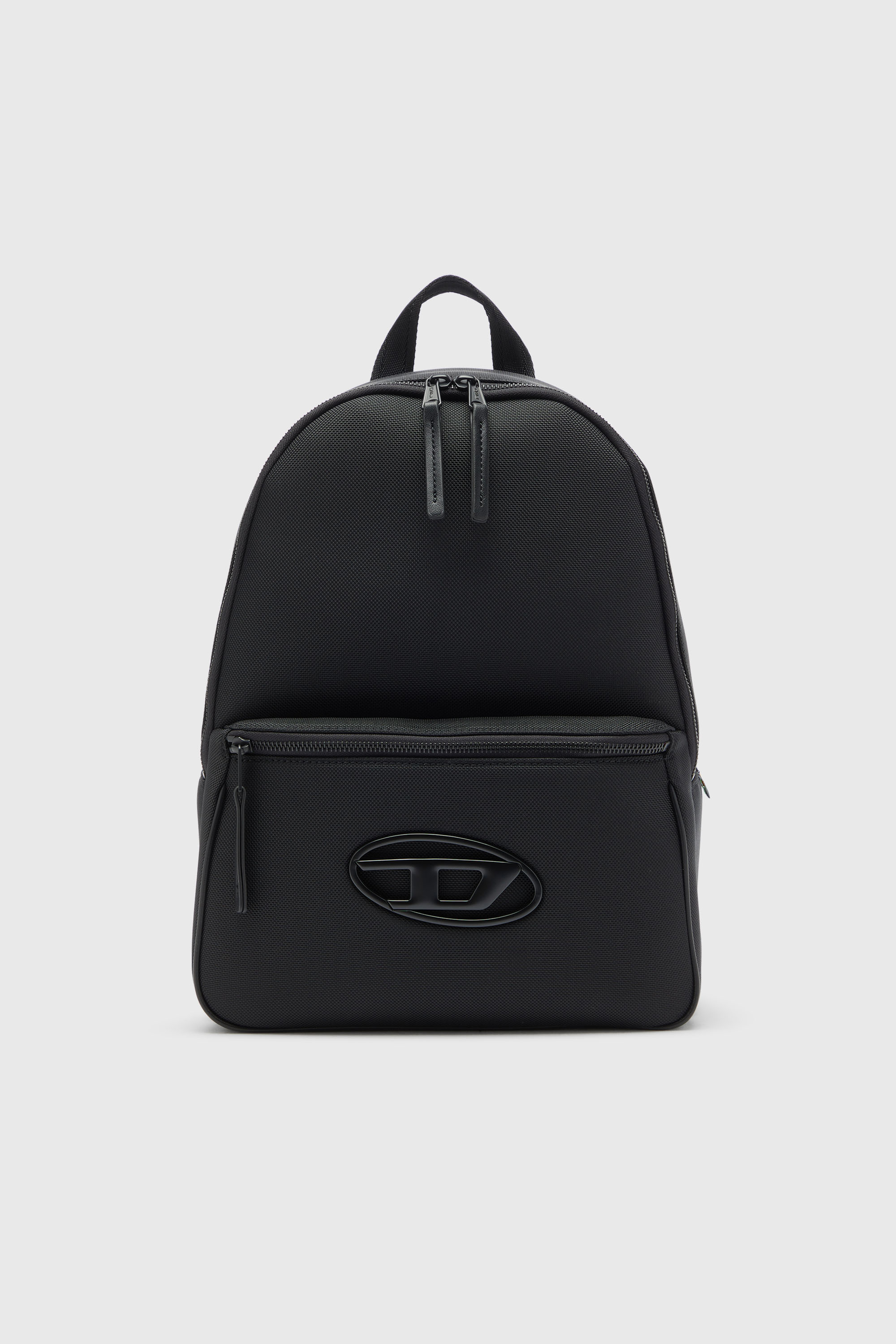 Diesel - HOLI-D BACKPACK M, Holi-D - Mochila de nylon con logo Oval D Unisex in Negro - 1