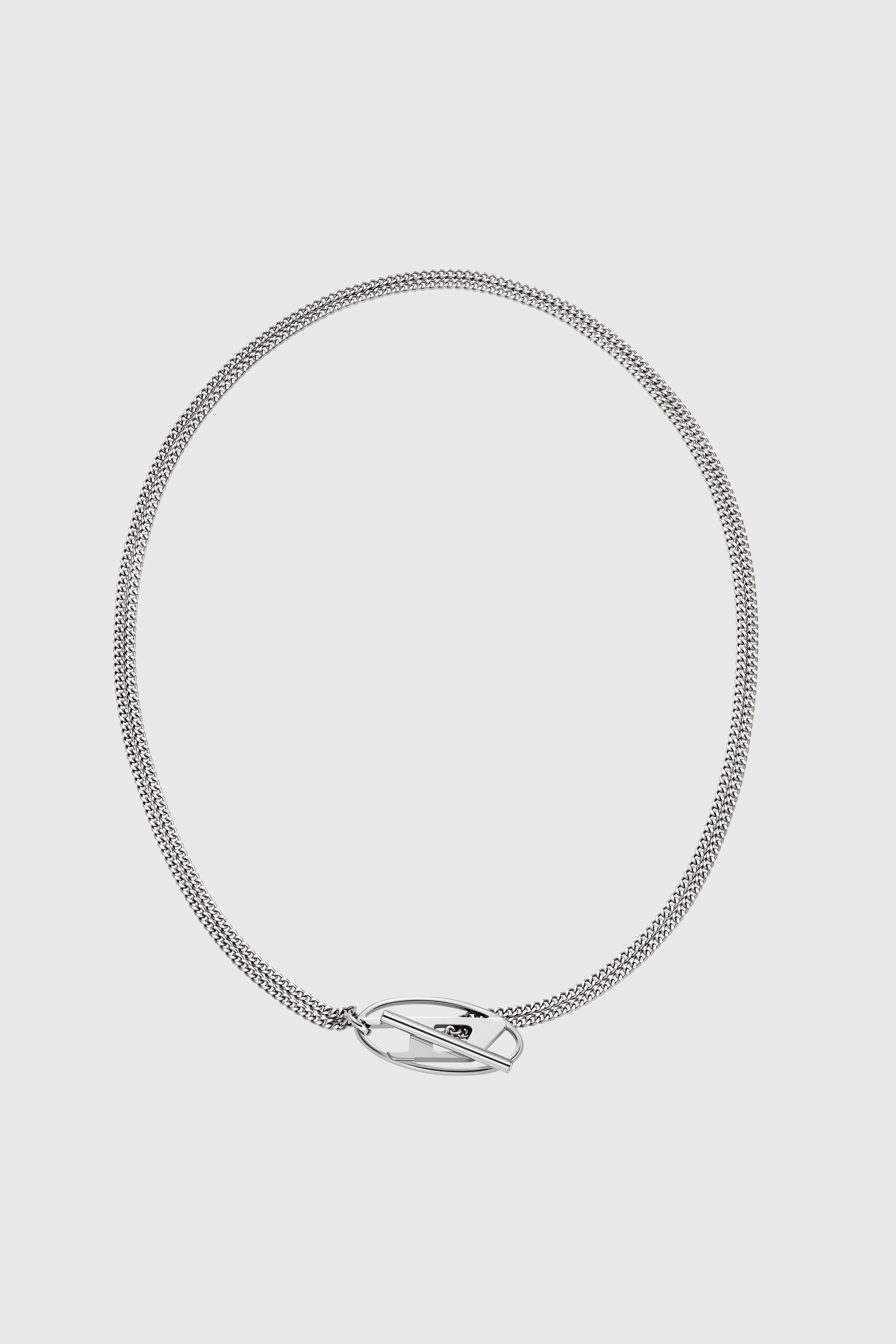 Diesel - DX1534040, Unisex's Stainless Steel Chain Necklace in Silver - 1