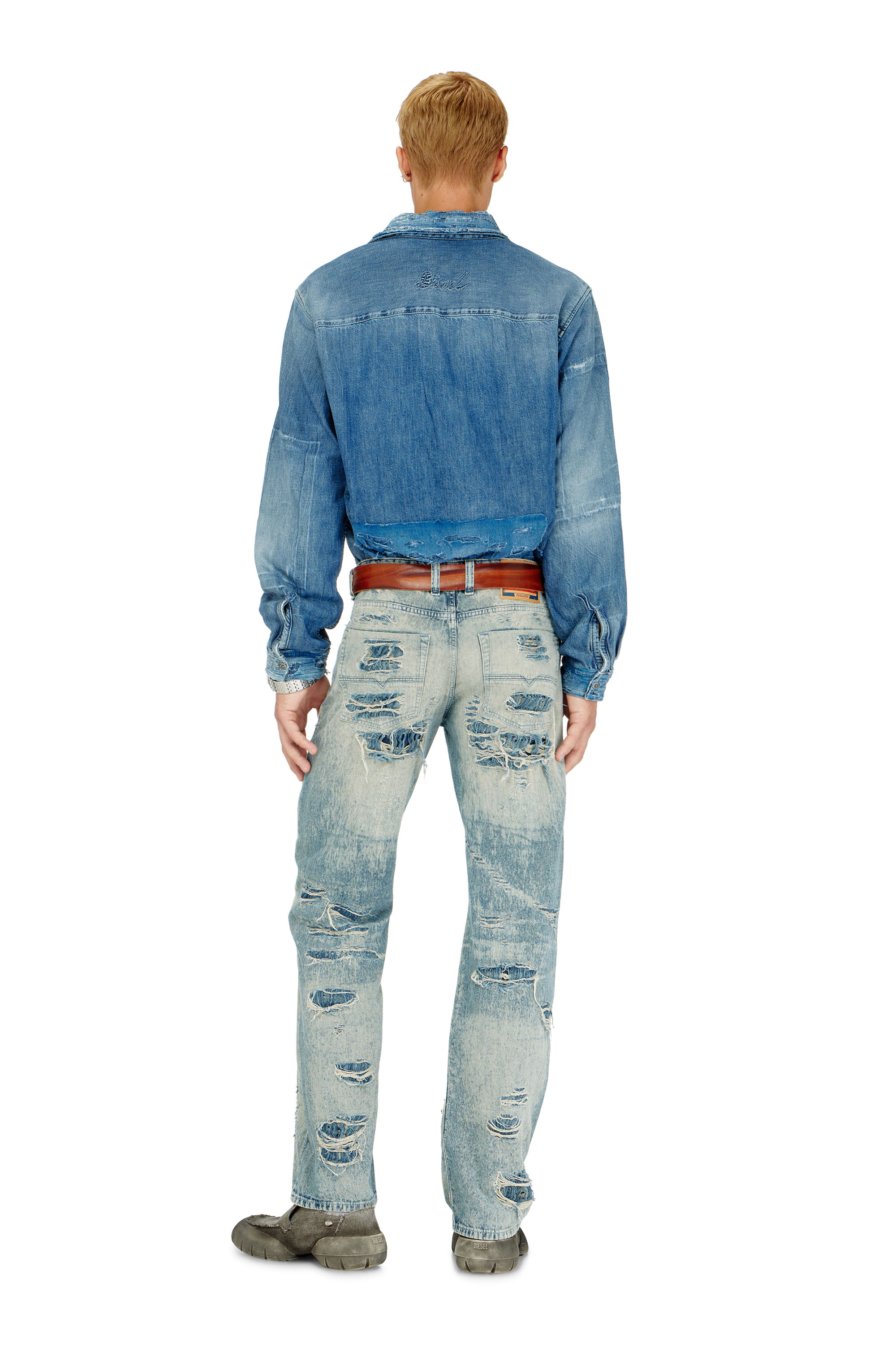 Diesel - Relaxed Jeans 1980 D-Eeper 068YM Hombre, Azul medio - 3