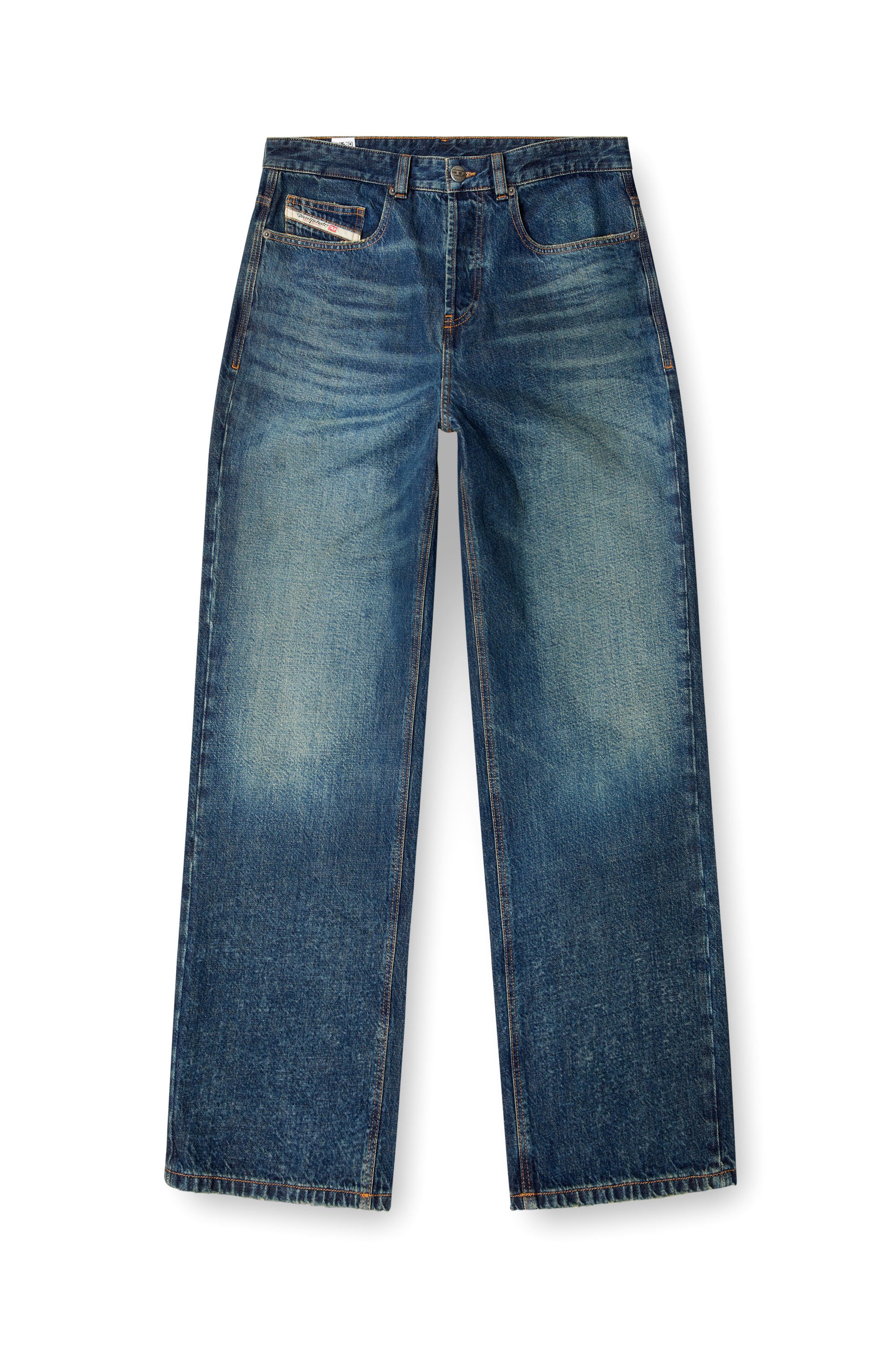 Diesel - Relaxed Jeans 2001 D-Macro 0ABDJ Hombre, Azul medio - 3