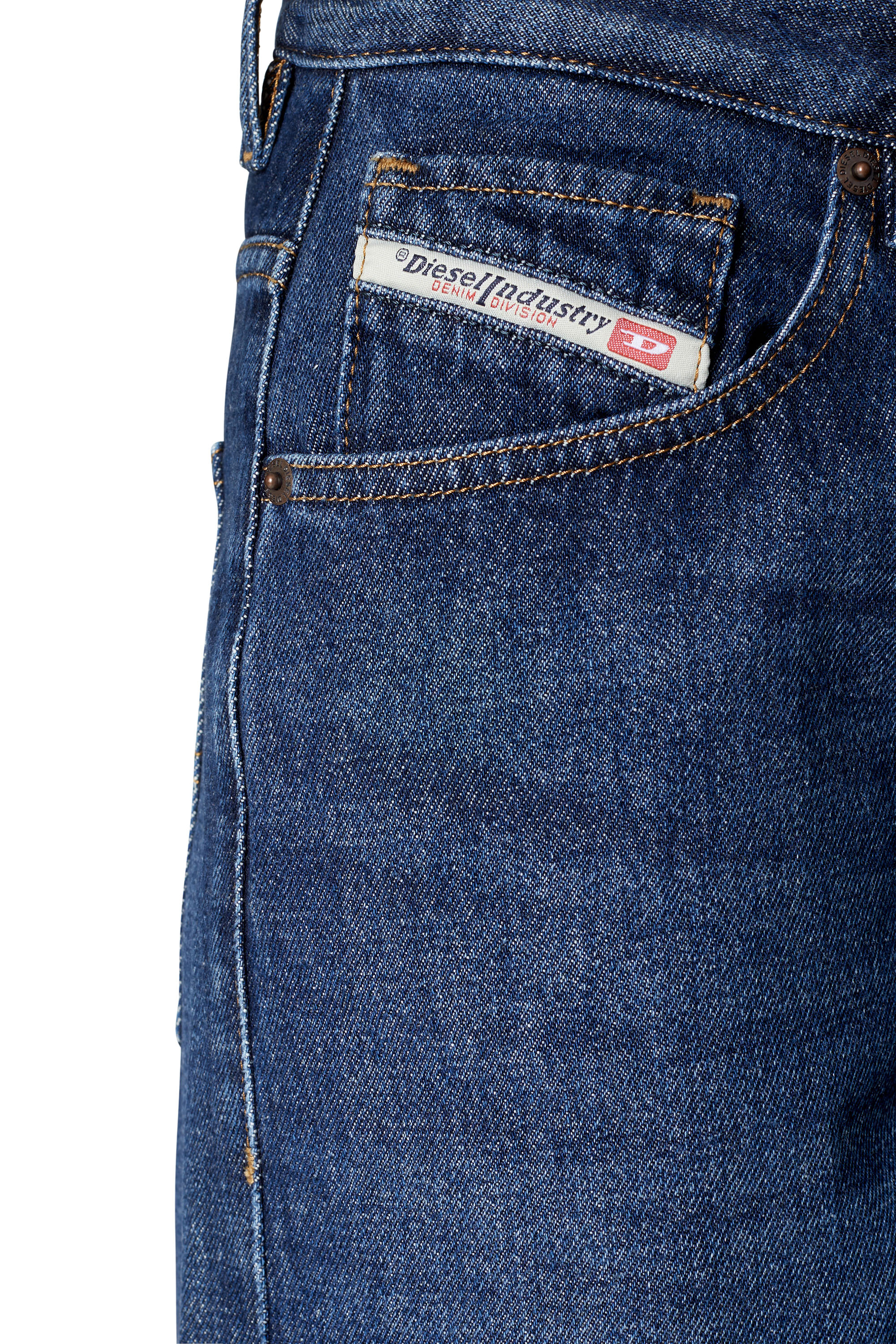 Diesel - 1999 09C03 Straight Jeans, Azul Oscuro - Image 3