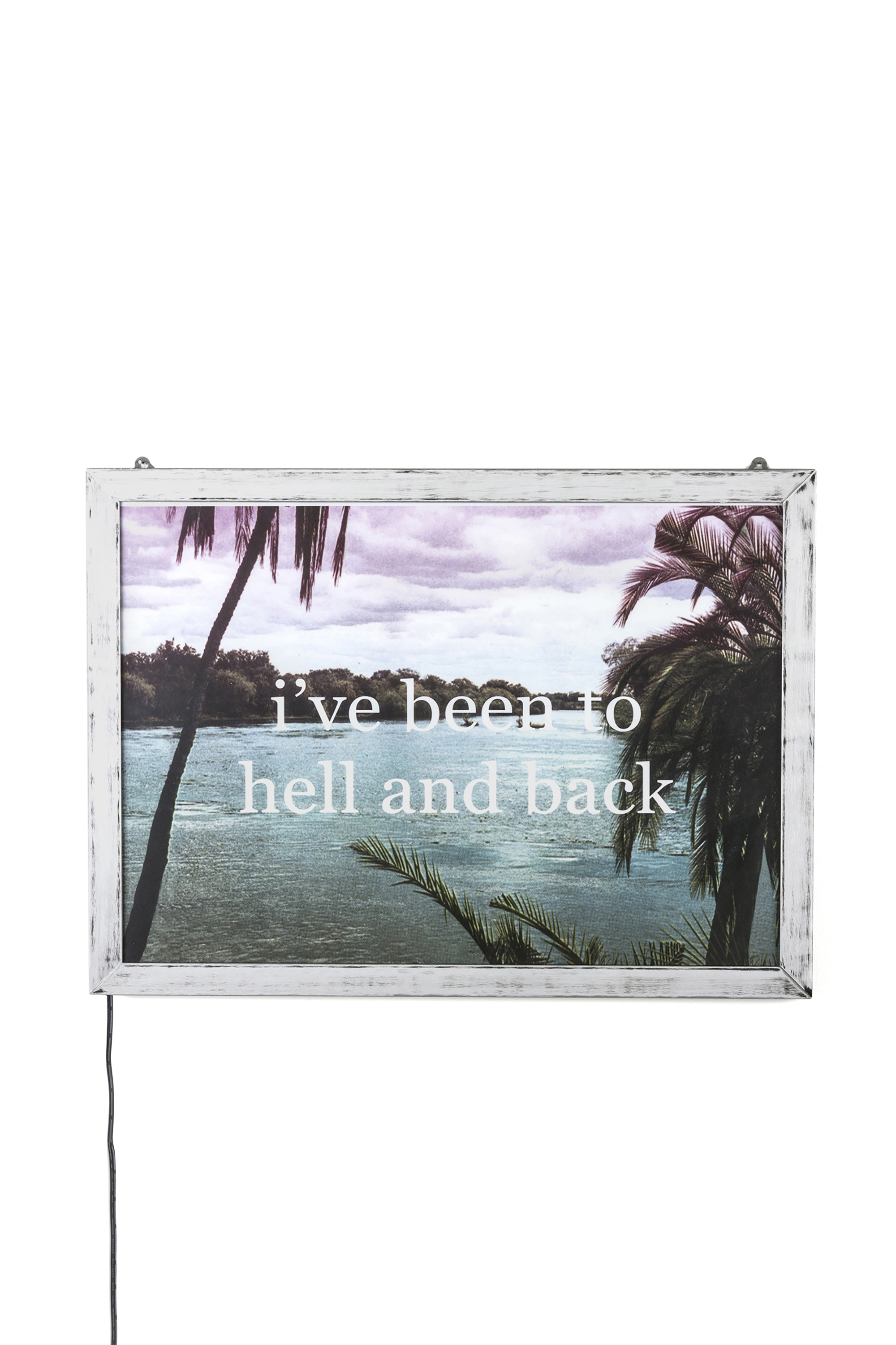 Diesel - 11022 FRAME IT!, Poster "I've been to hell and back" Unisex in Plateado - 1