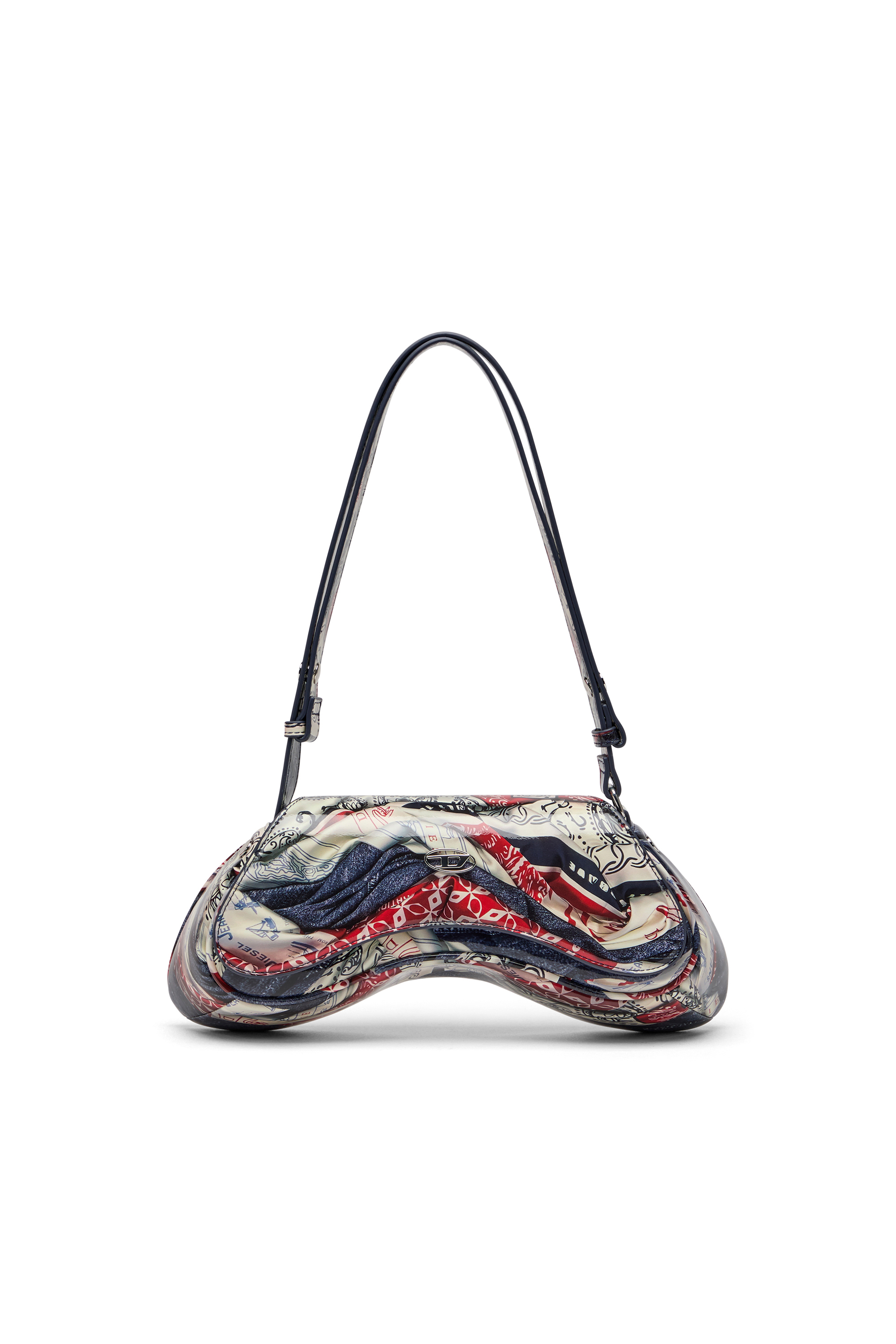 Diesel - PLAY CROSSBODY, Play-Talego con estampado de logotipo desteñido Mujer in Multicolor - 1