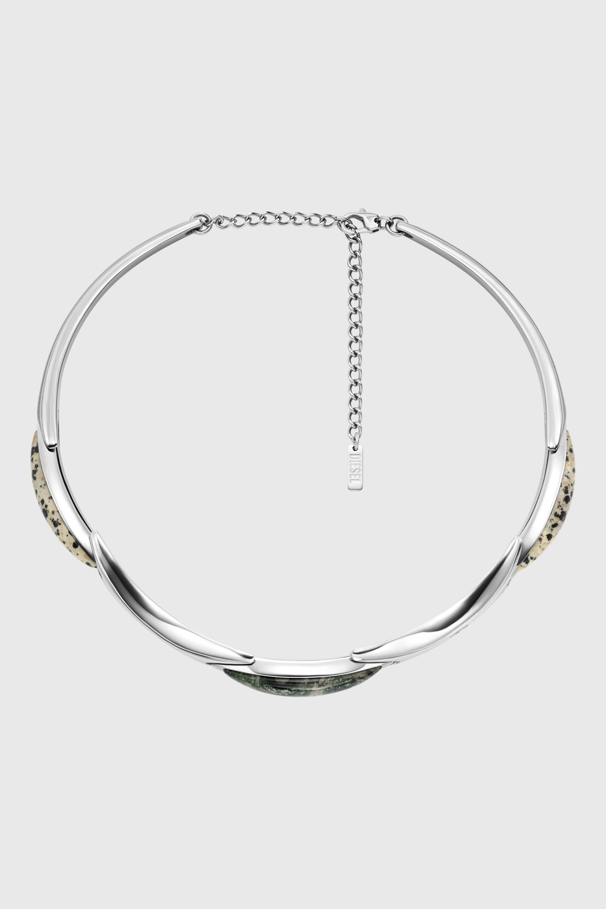 Diesel - DX167740 JEWELLERY, Unisex's Stainless Steel Choker Necklace in Silver - 2