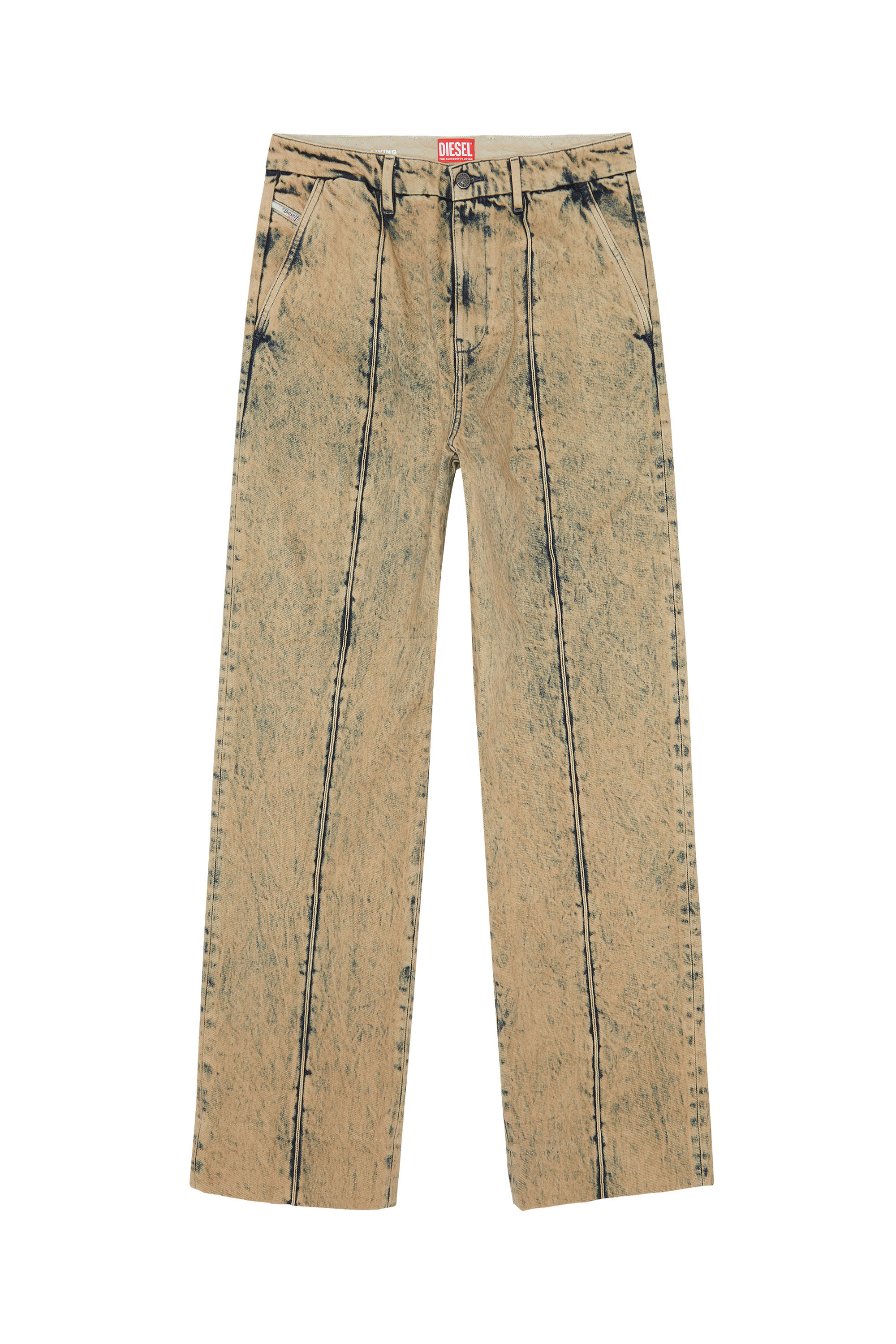 Diesel - D-Chino-Work 0EIAN Straight Jeans, Beige - Image 1
