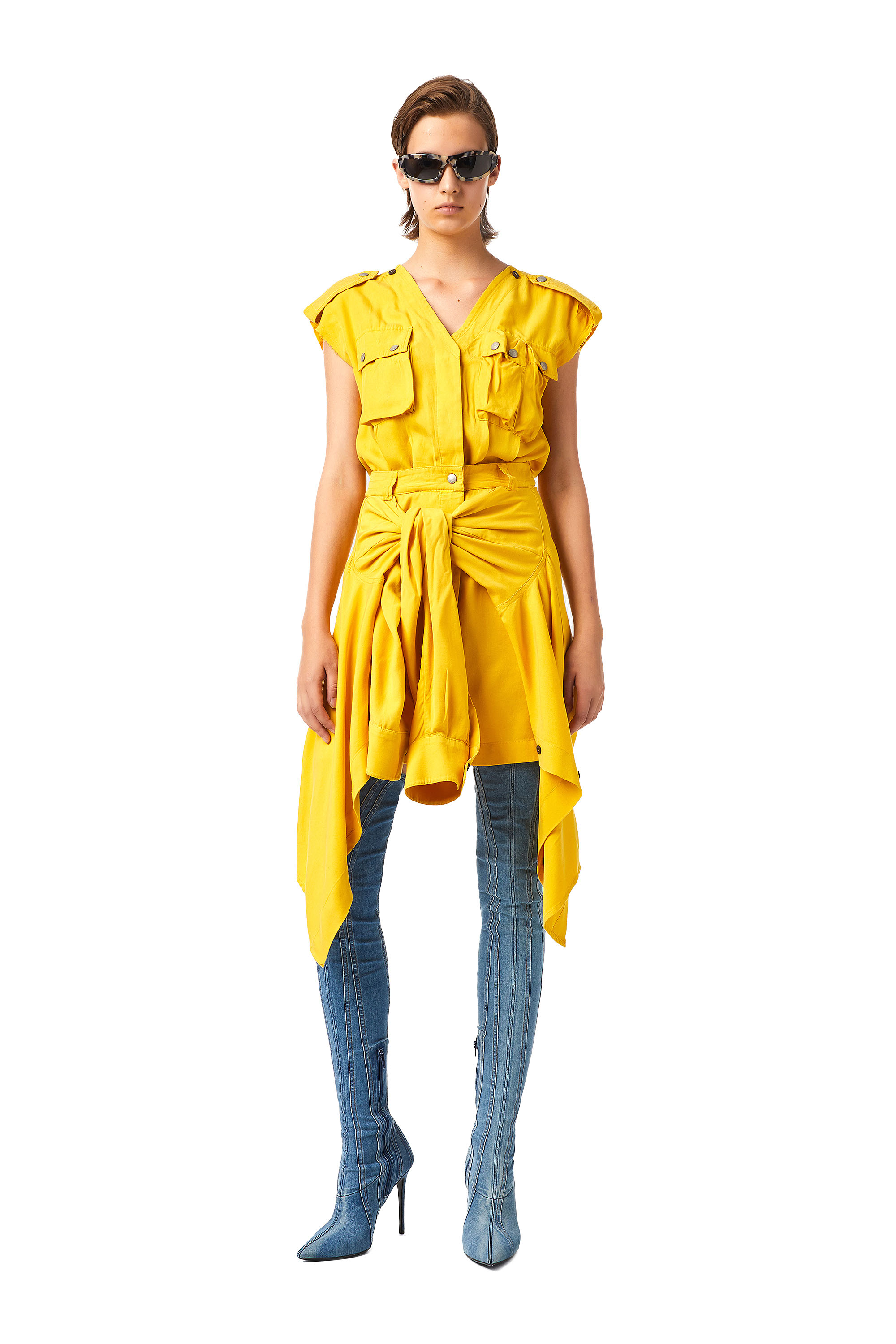 D-GIUDITTA, Amarillo - Vestidos