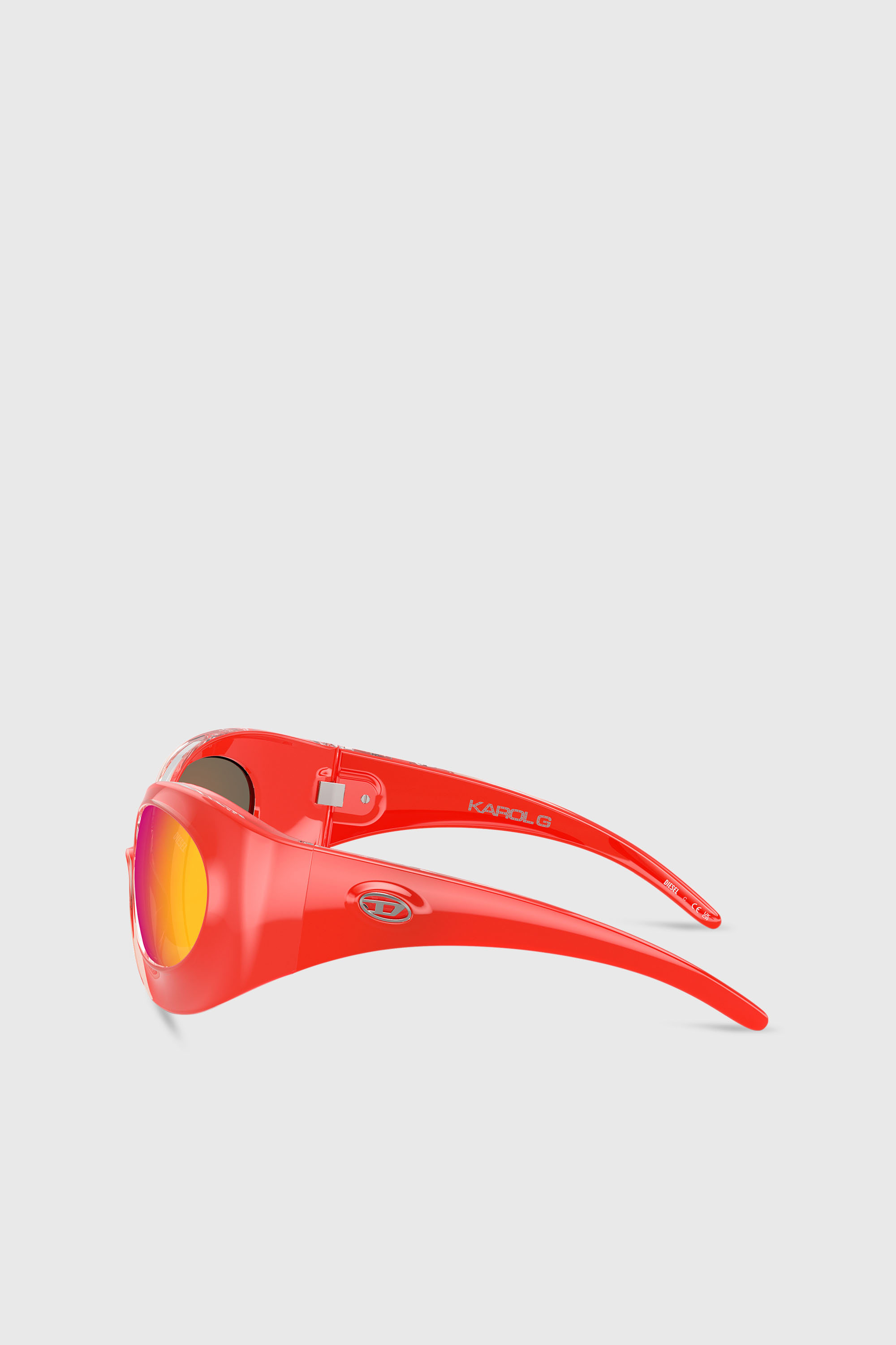 Diesel - Tropik_ta Sunnies, Gafas de sol con forma envolvente Unisex in Naranja - 2