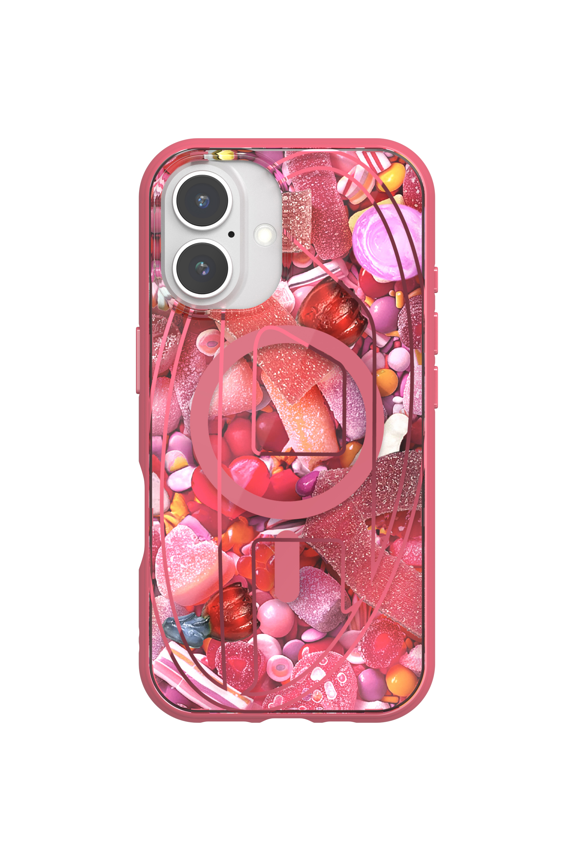 Diesel - 60249 AOP CASE, Funda Oval D con MagSafe iPhone 16 Unisex in Rosa - 4