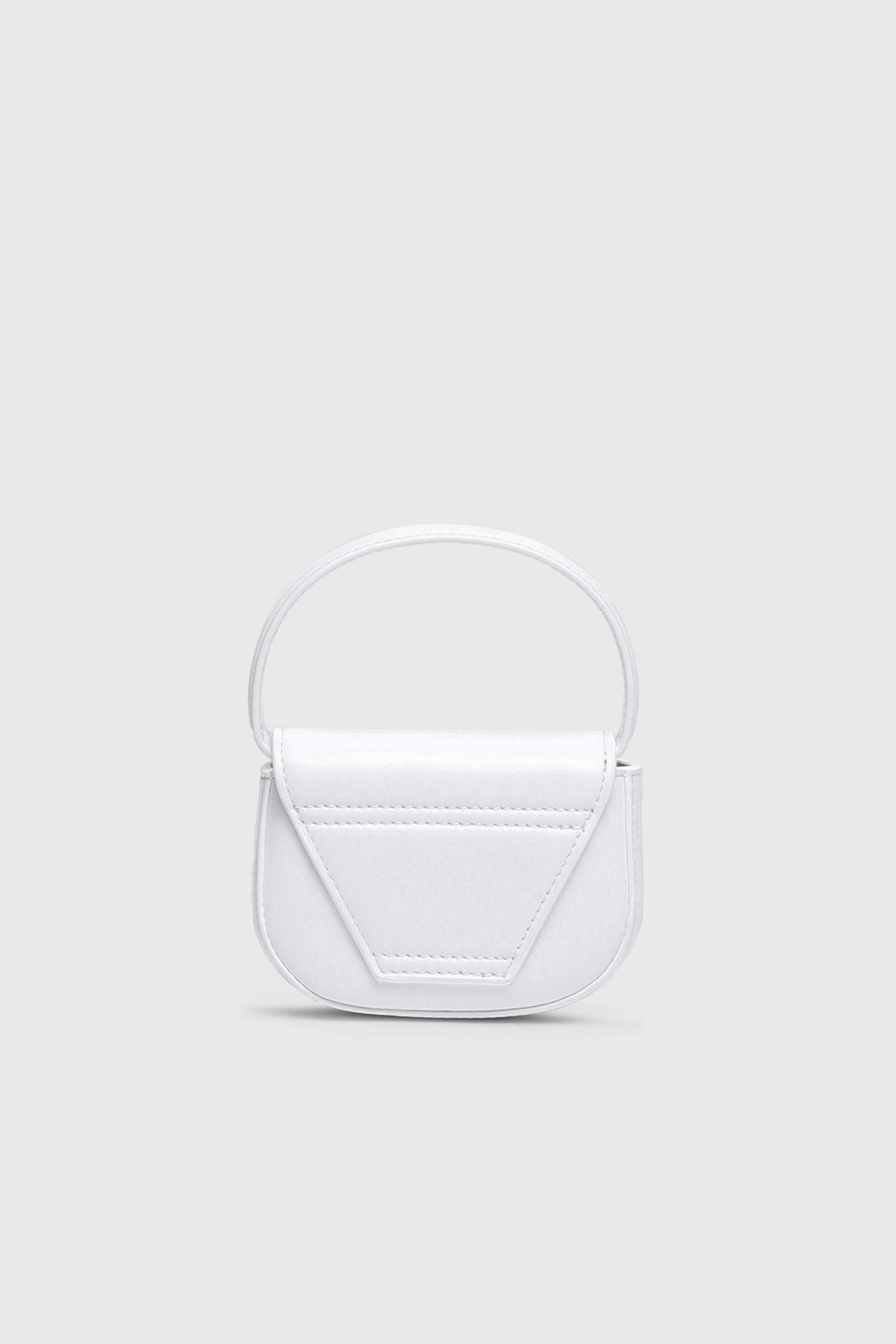 Diesel - 1DR XS, 1DR XS-Minibolso ic&oacute;nico con placa D logo Mujer in Blanco - 3