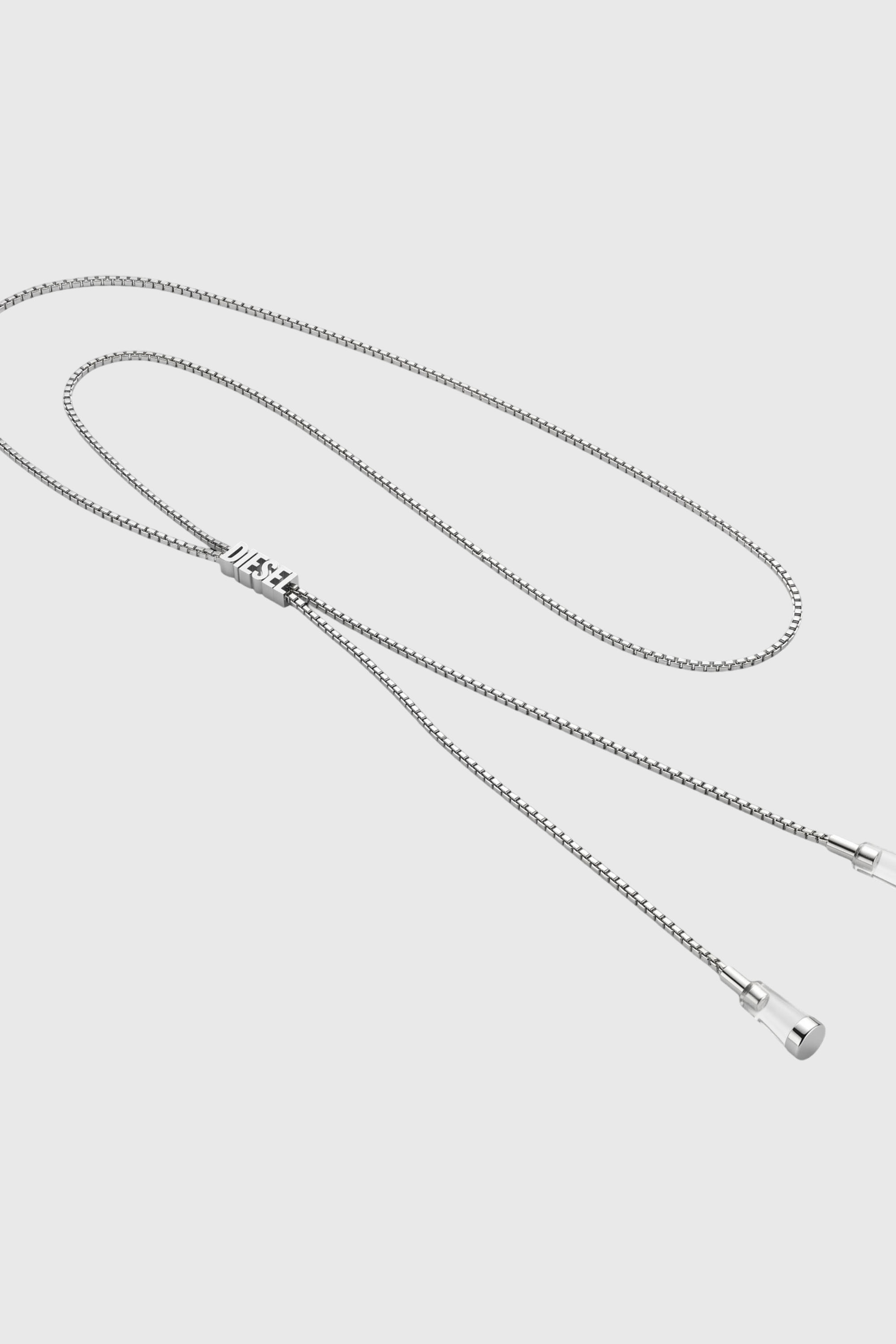 Diesel - 60669 EARBUDS CHAIN EARBUNDS CHAIN, Collar D Chain para auriculares Unisex in Plateado - 2