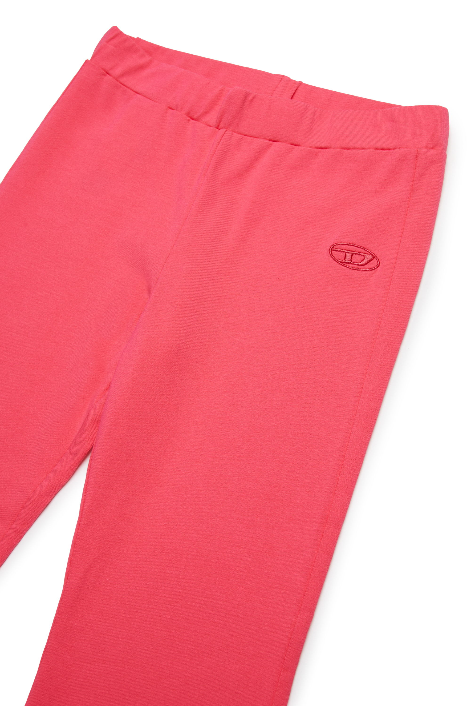 Diesel - PKIA, Leggings acampanados con bordado Oval D Mujer in Rosa - 3