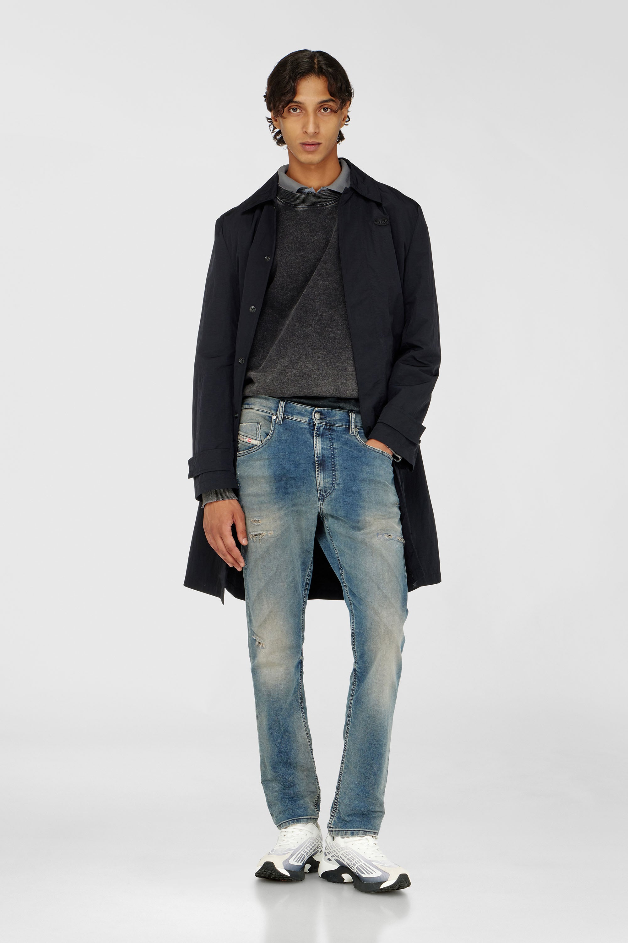 Diesel - Regular 2032 D-Krooley-BW Joggjeans&reg; 068WY Hombre, Azul medio - 2