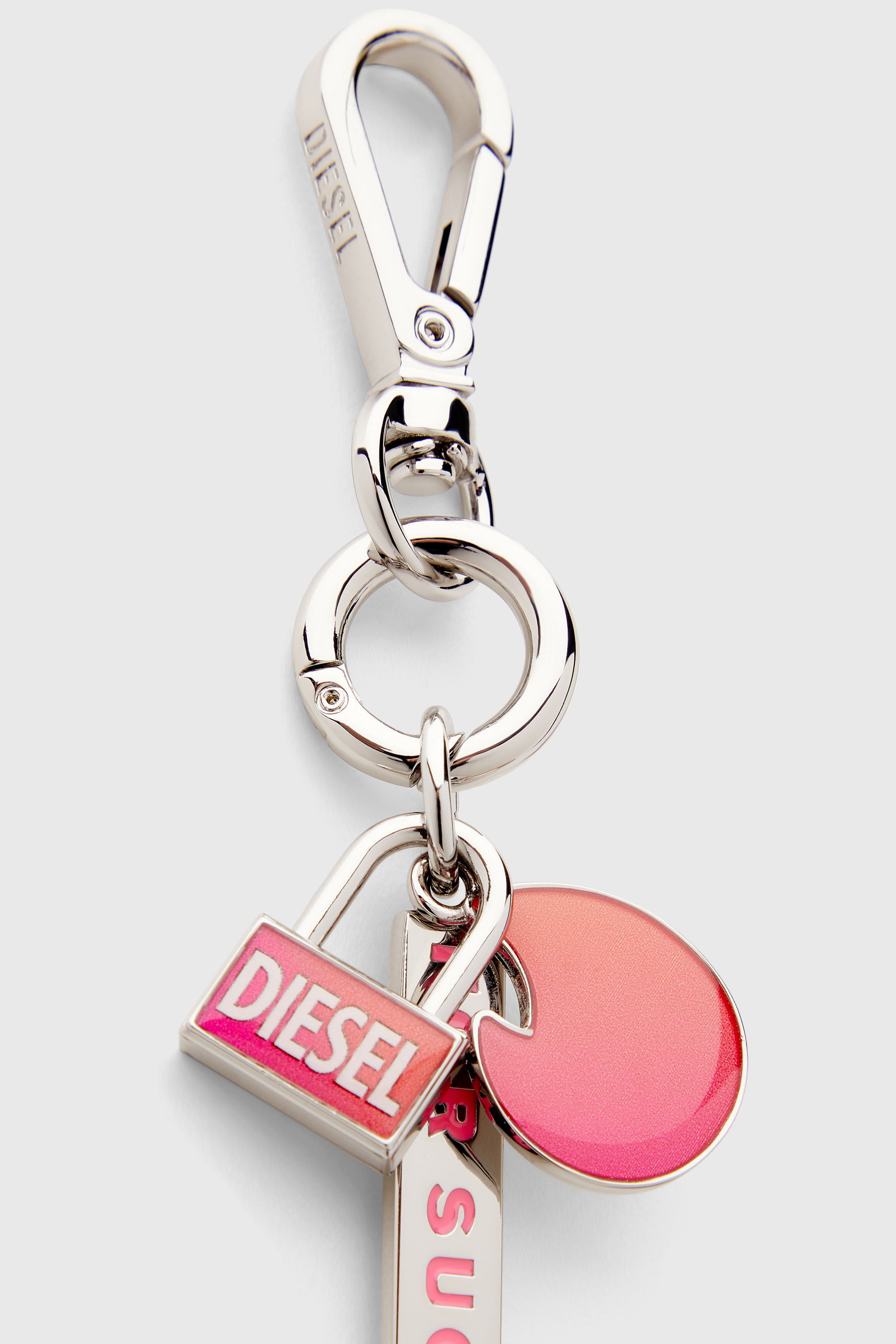 Diesel - TINDER CHARM, Llavero met&aacute;lico con efecto degradado Unisex in Plateado - 3
