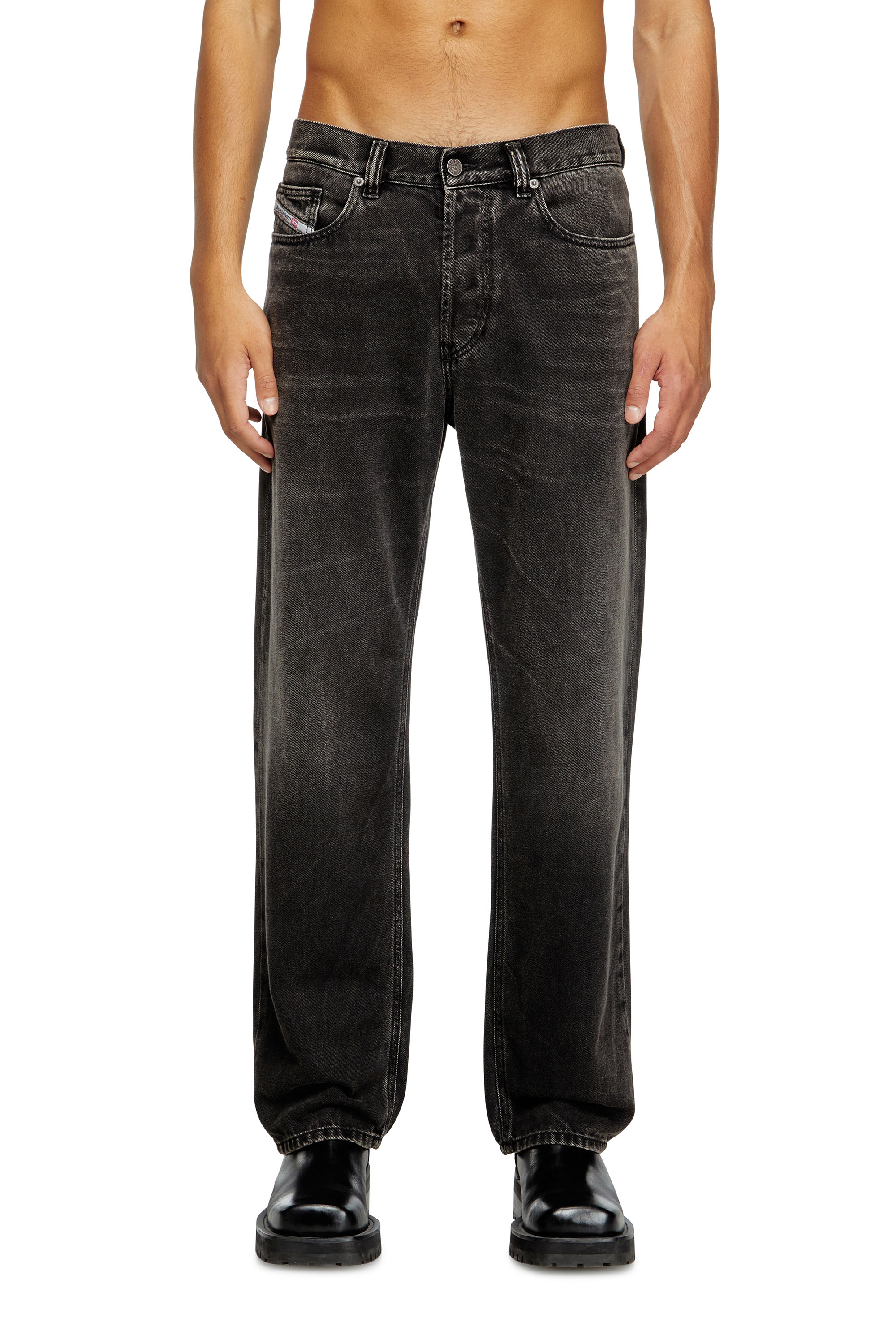 Diesel - Regular Jeans 2024 D-Macs 09J96 Hombre, Negro/Gris oscuro - 3