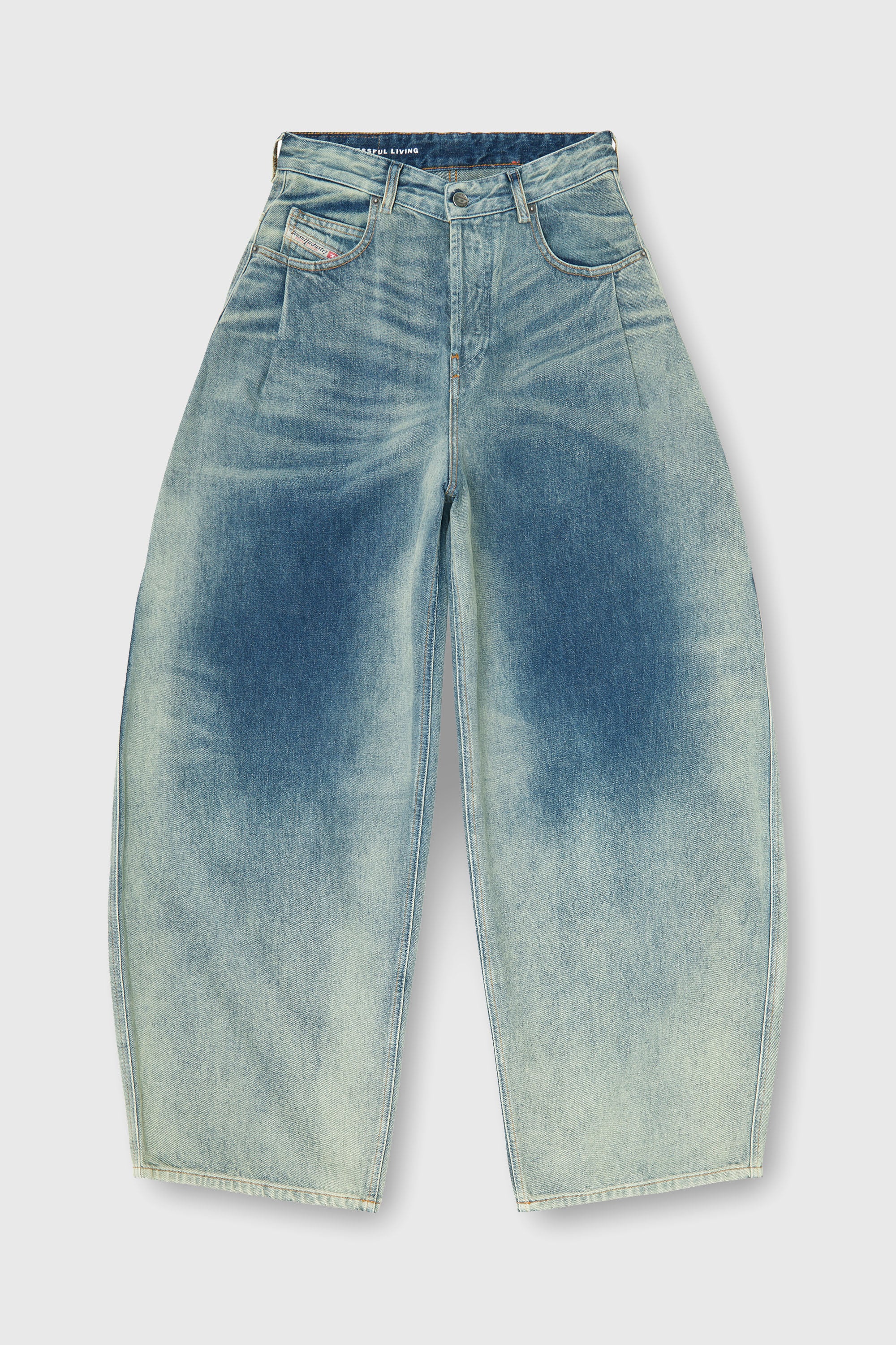 Diesel - Relaxed Jeans 1987 D-Khelz 007EF Mujer, Azul medio - 2