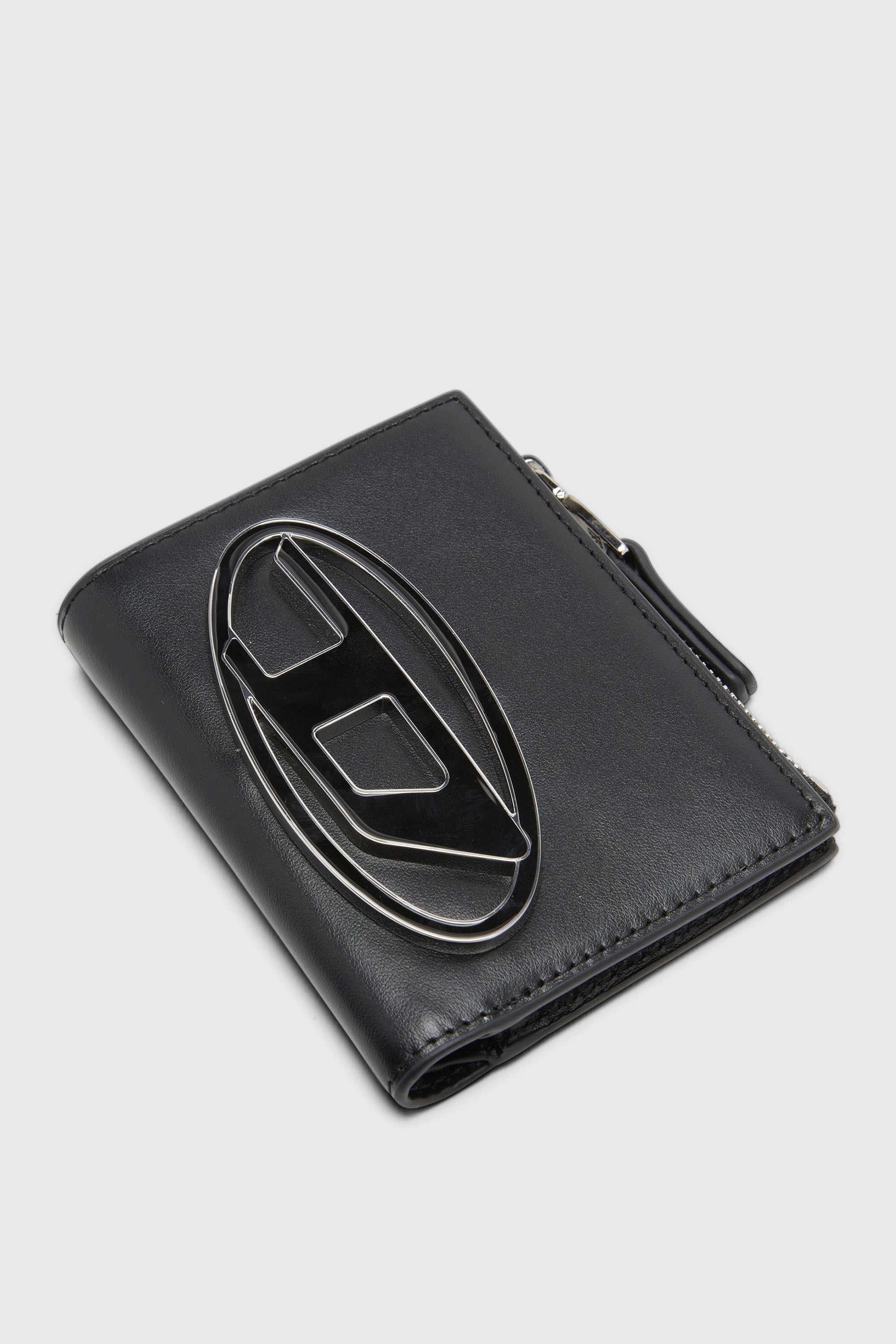 Diesel - 1DR BI-FOLD ZIP II, Tarjetero de cuero Mujer in Negro - 4