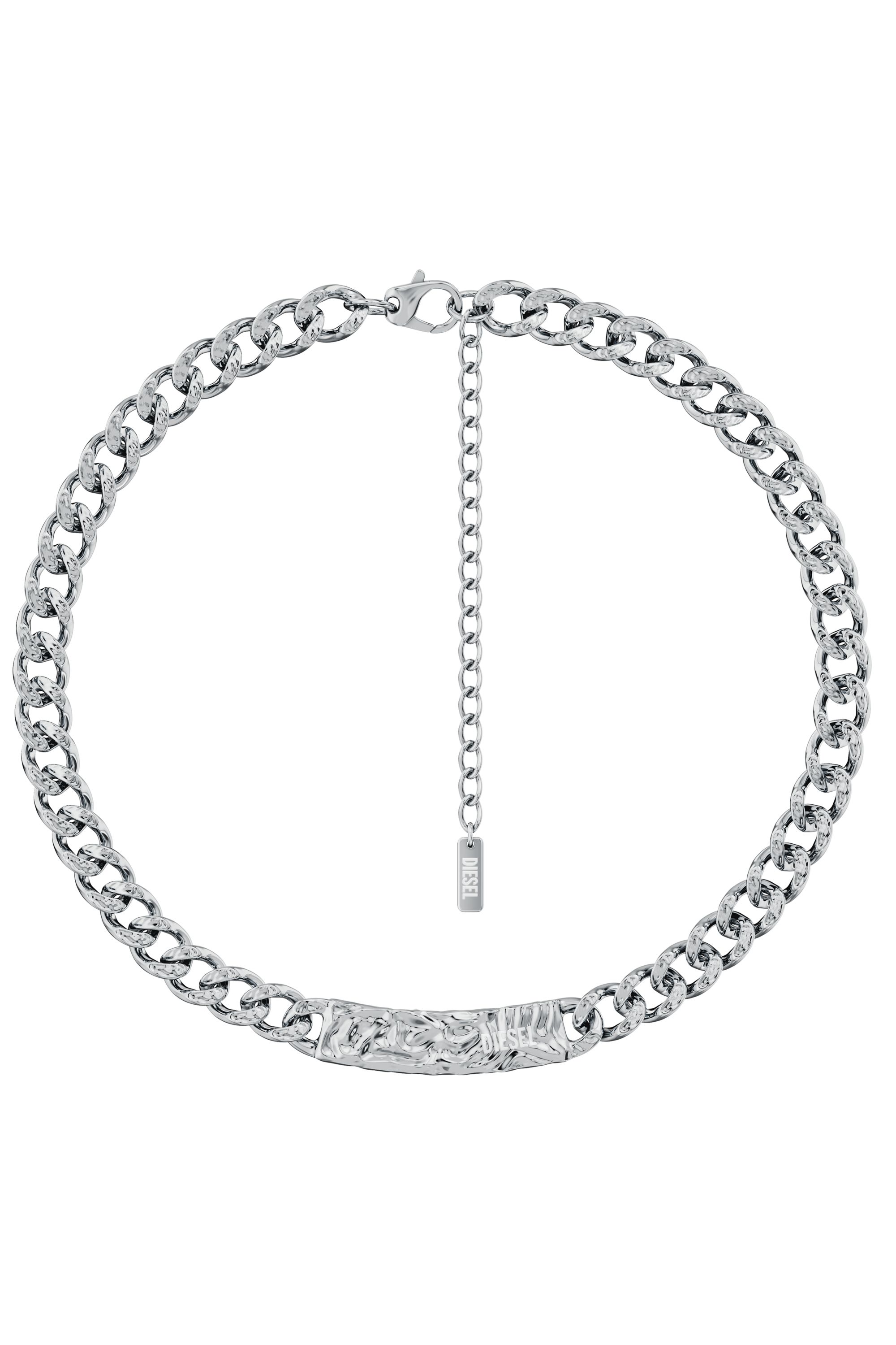 Diesel - DX1733040, Unisex's Stainless Steel Chain Necklace in Silver - 1