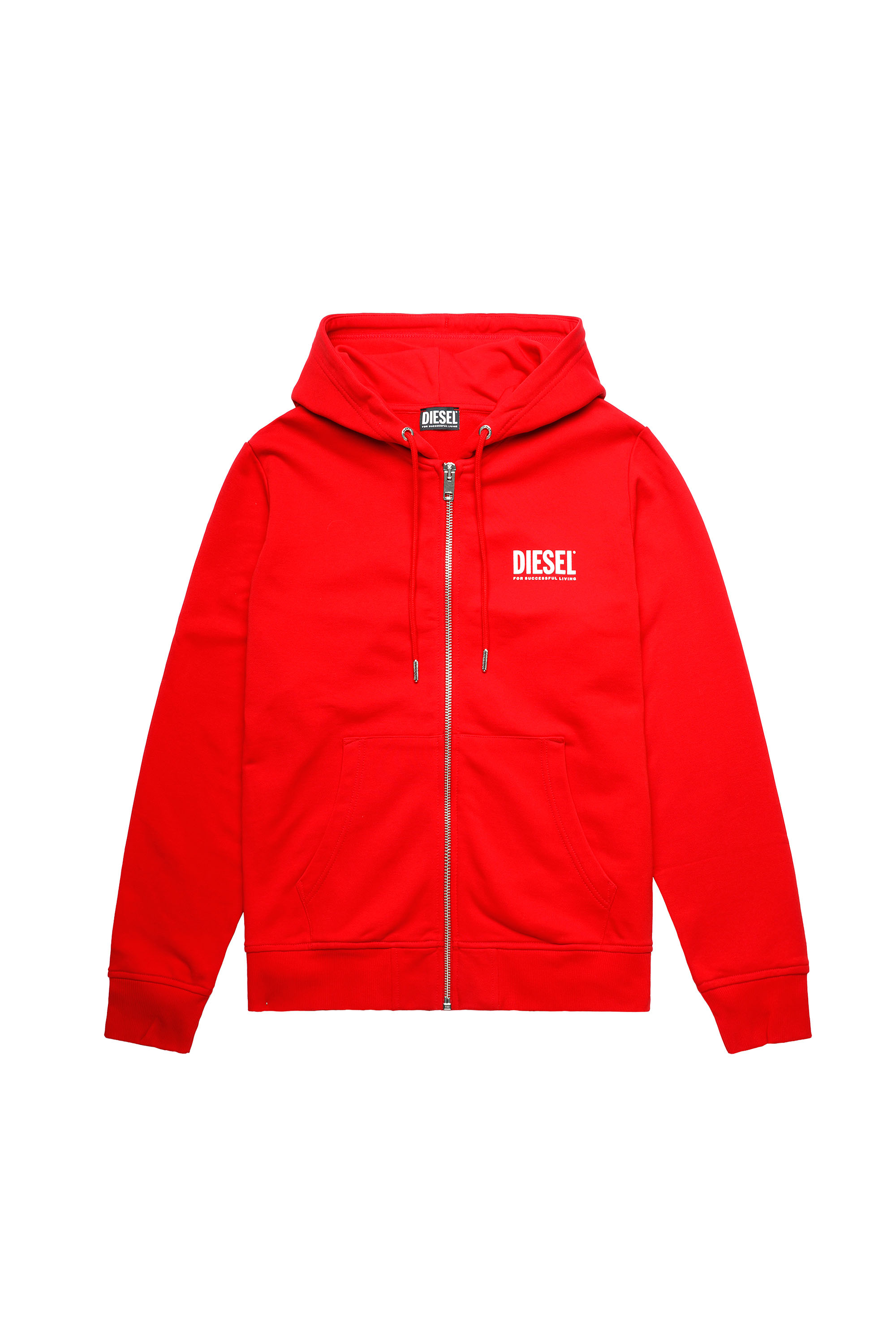 S-GIRK-HOOD-ZIP-ECOL, Rojo - Sudaderas