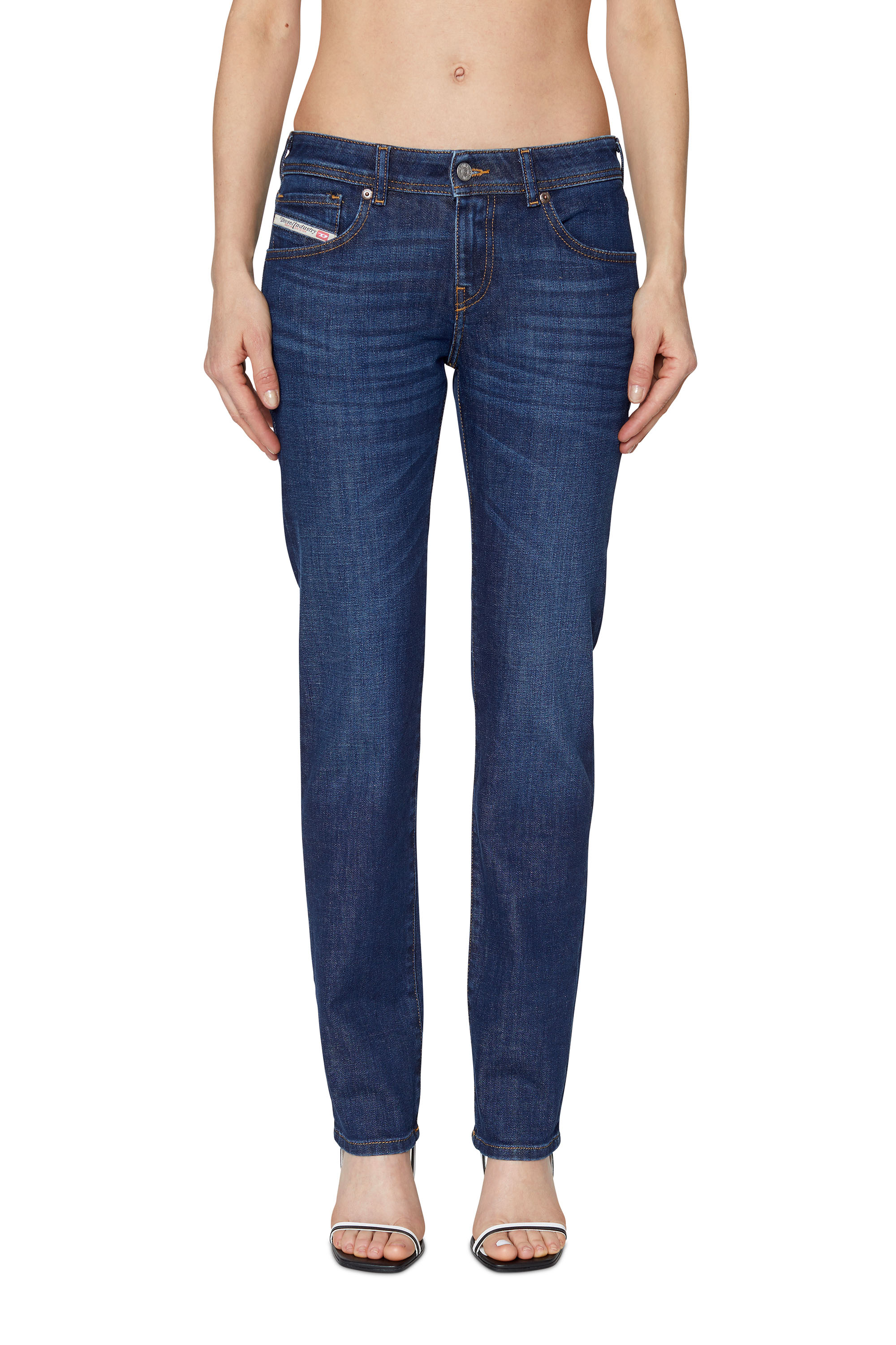 Diesel - 2002 09B90 Straight Jeans, Azul Oscuro - Image 1