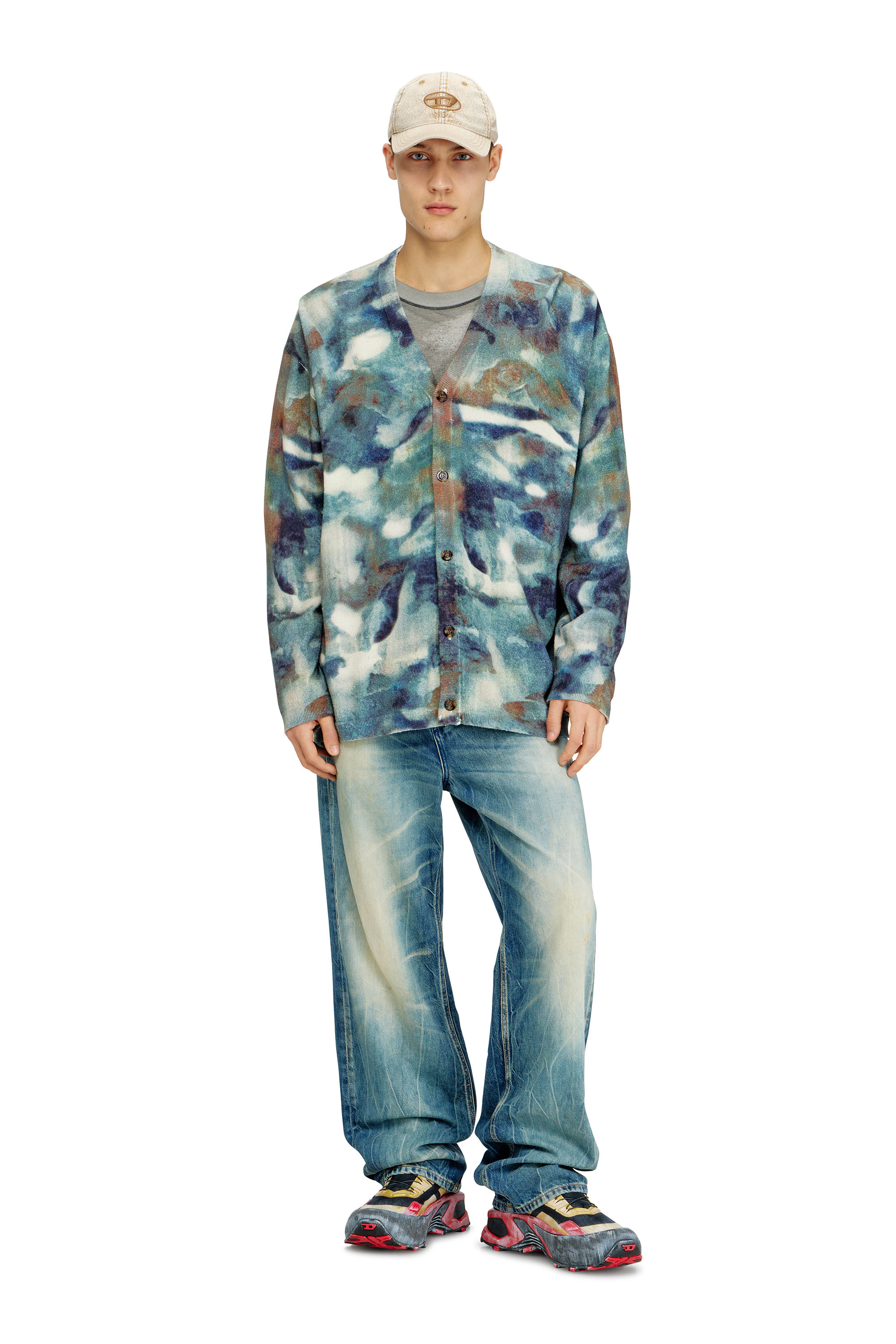 Diesel - C-NYLOFF, Gorra de b&eacute;isbol con Oval D bordado Hombre in Marr&oacute;n - 4