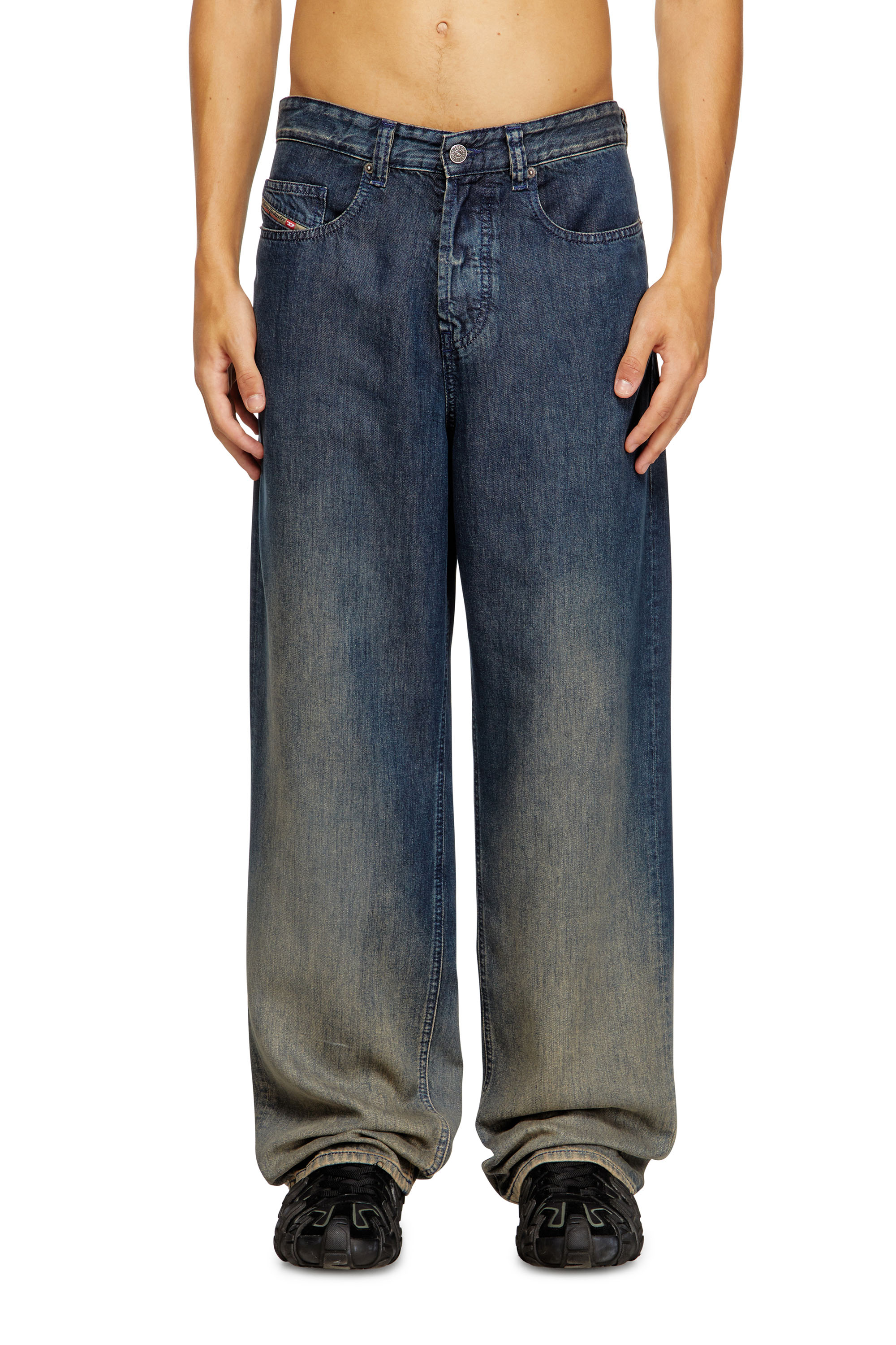Diesel - Relaxed Jeans 2001 D-Macro 068TD Hombre, Azul Oscuro - 1
