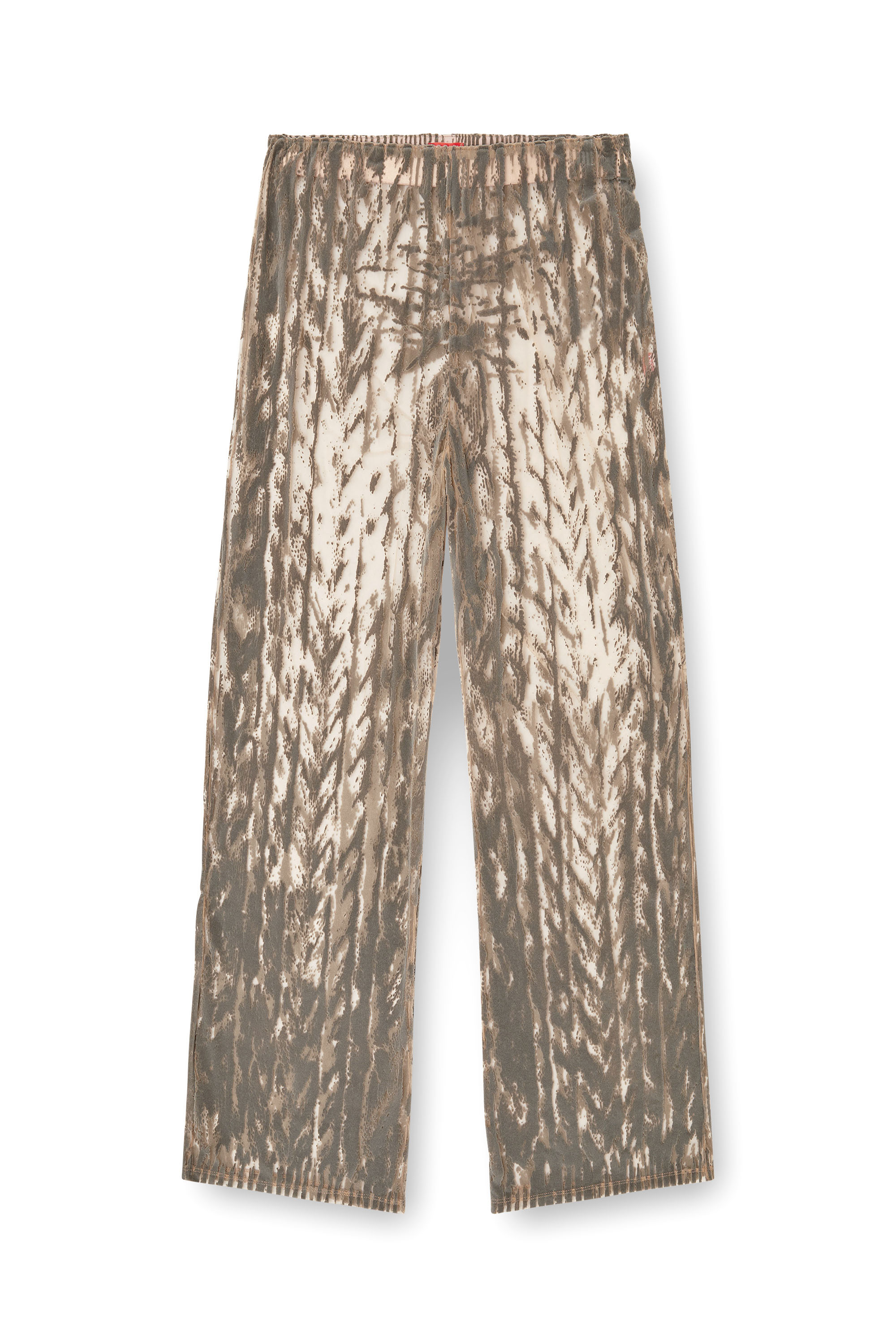 Diesel - P-EGASO, Pantalones de tul con estampado de cables flocados Hombre in Gris - 3