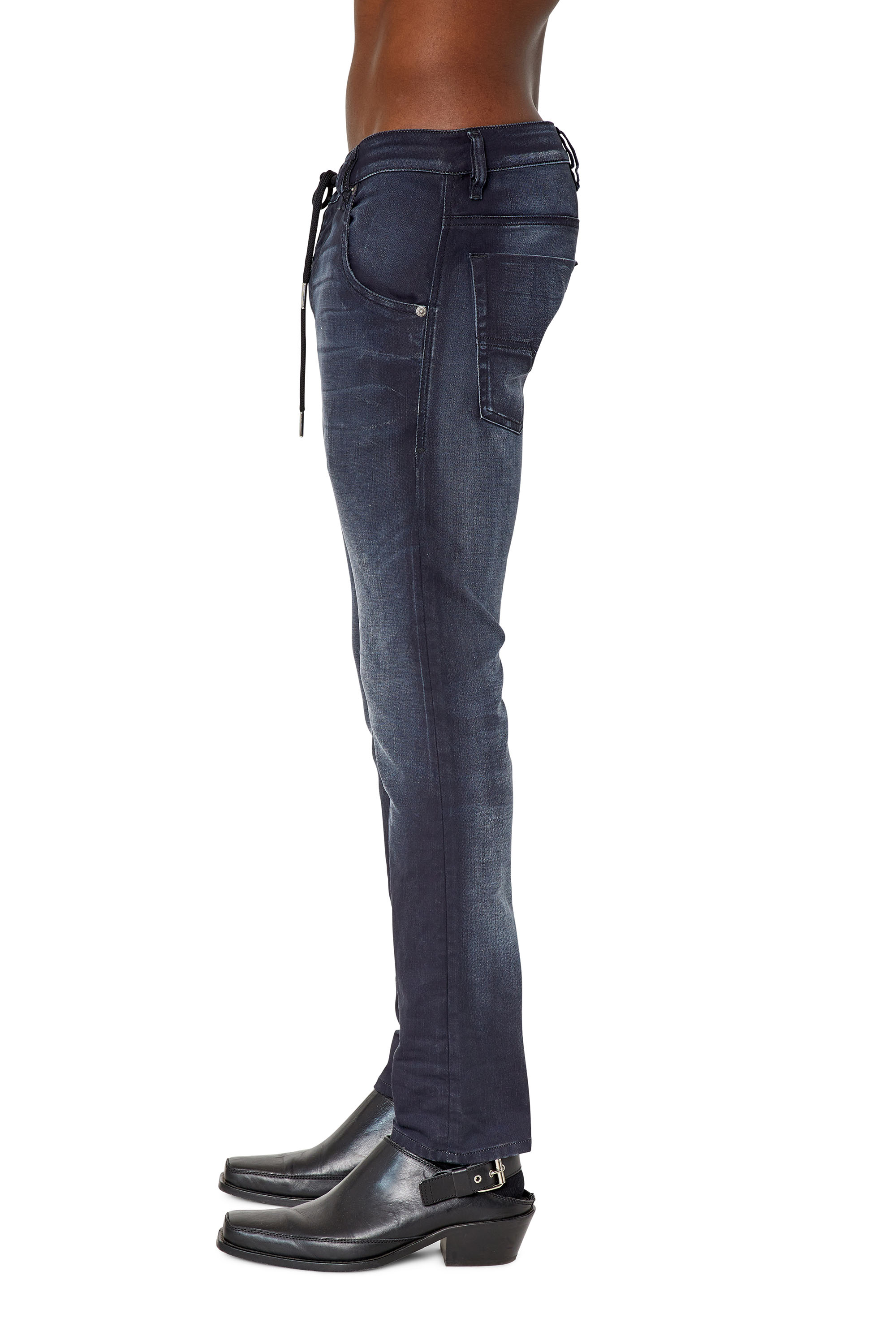 Diesel - Tapered Krooley JoggJeans® 068CR, Negro/Gris oscuro - Image 4