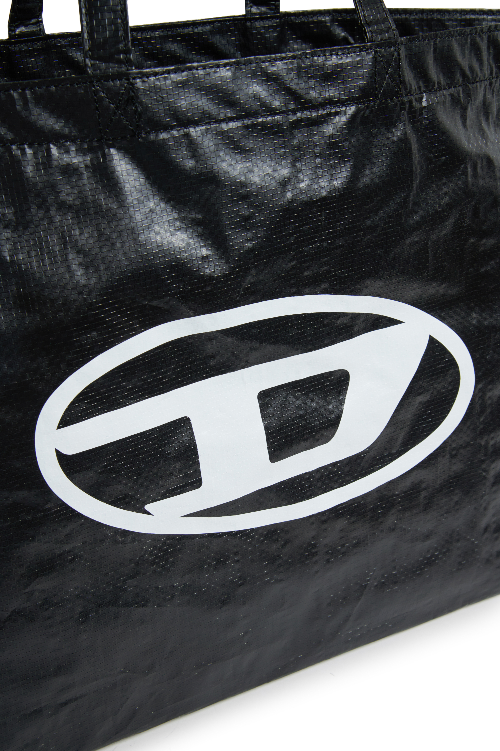 Diesel - WRITTEN, Bolsa de playa con estampado Oval D Mujer in Negro - 4