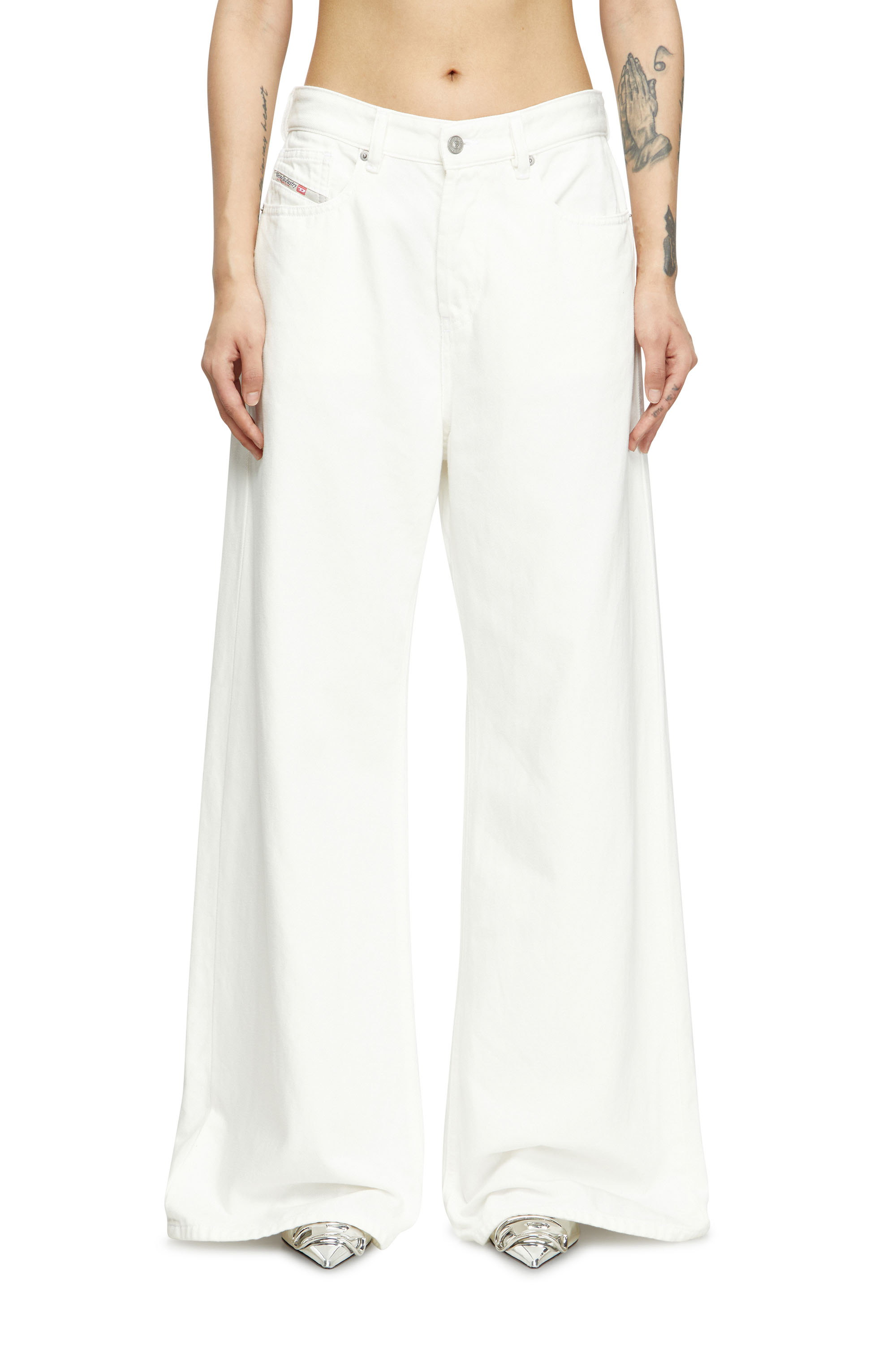 Diesel - Relaxed Jeans 1996 D-Sire 09I41 Mujer, Blanco - 1