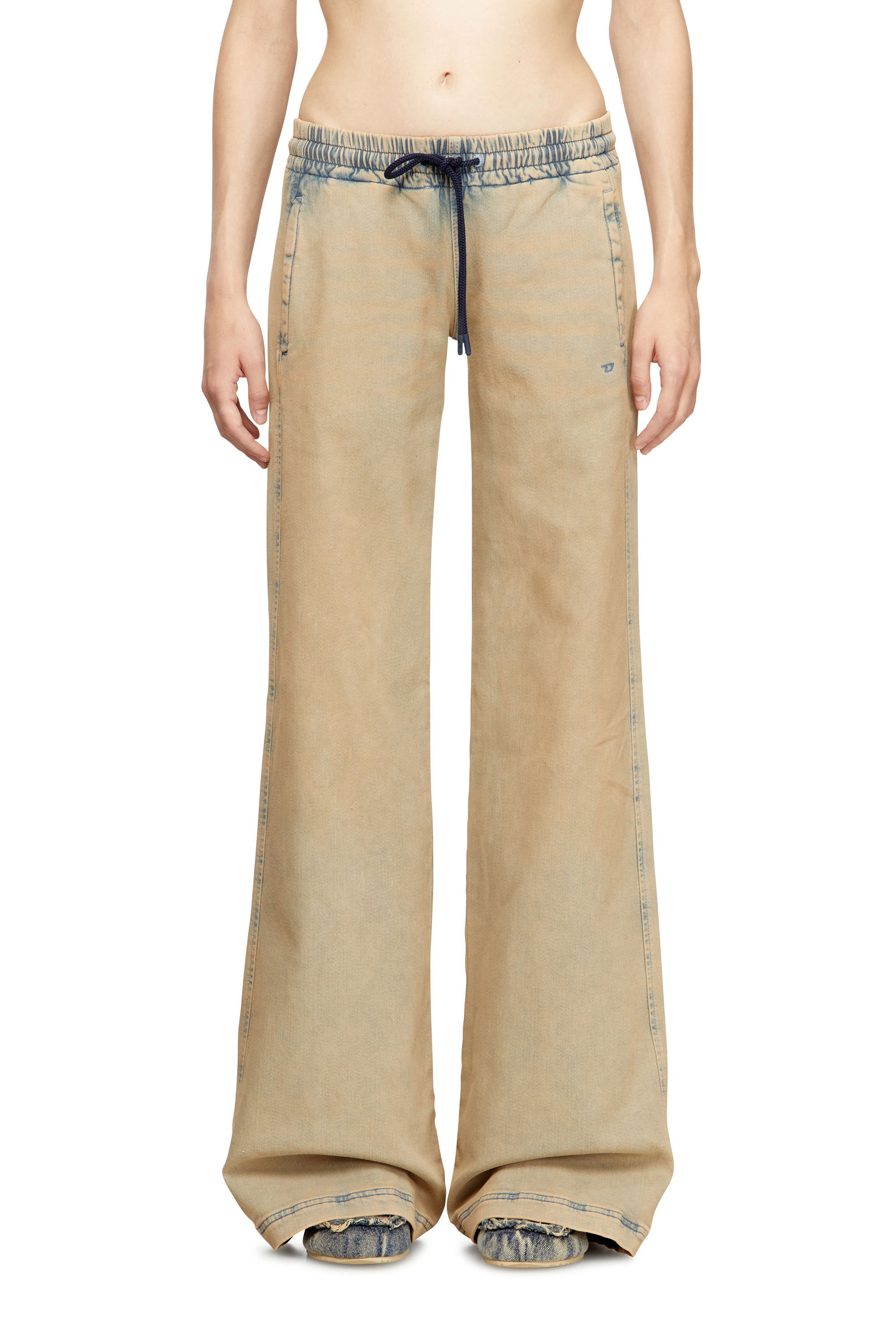 Diesel - Relaxed 2078 D-Ainty Joggjeans® 09M33 Mujer, Azul marino/Beige - 1