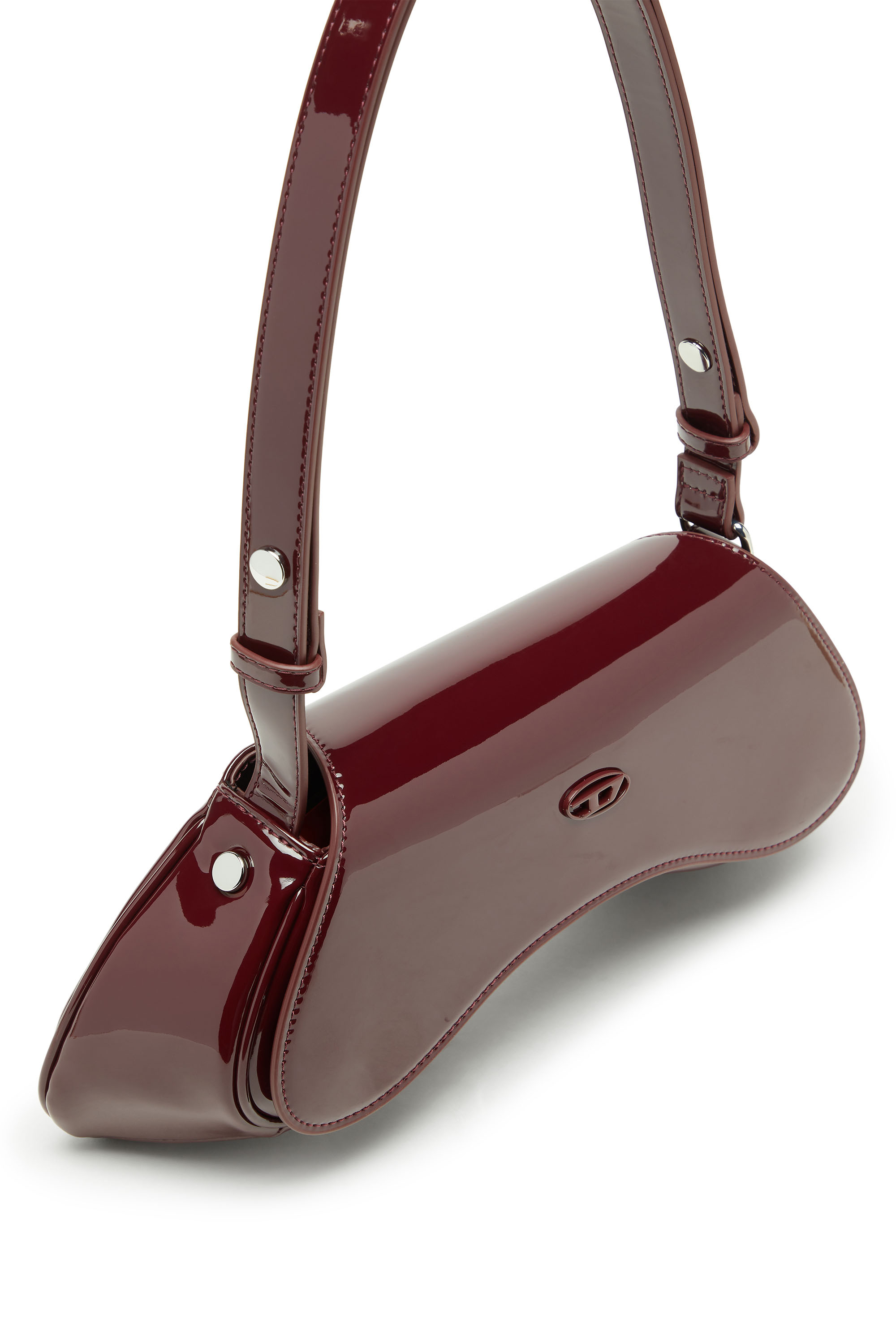 Diesel - PLAY CROSSBODY, Play-Bandolera de poliuretano brillante Mujer in Rojo - 5